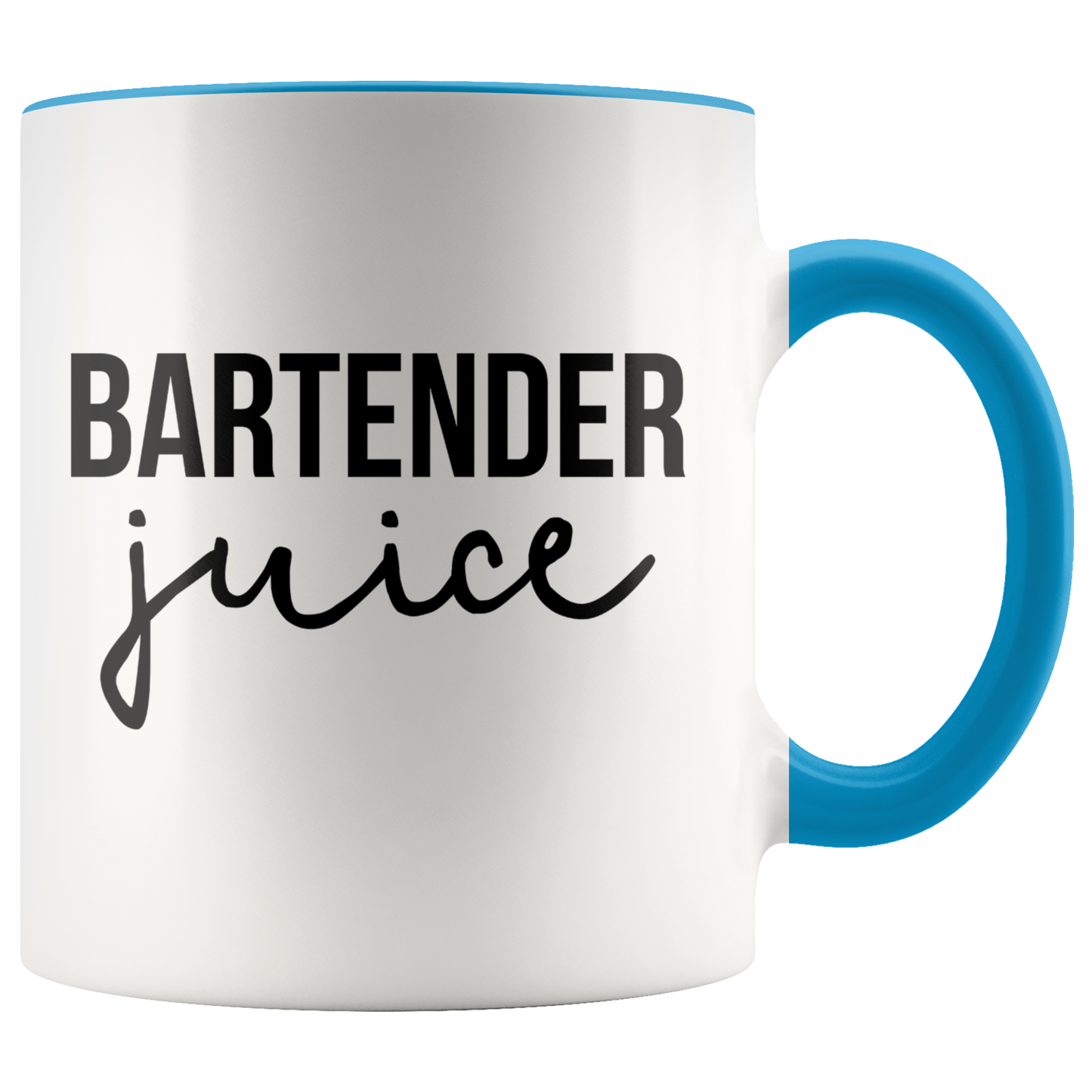 Bartender Gifts, Coffee Mug, Two Tone Accent Cup, Birthday Gift for Men and Women