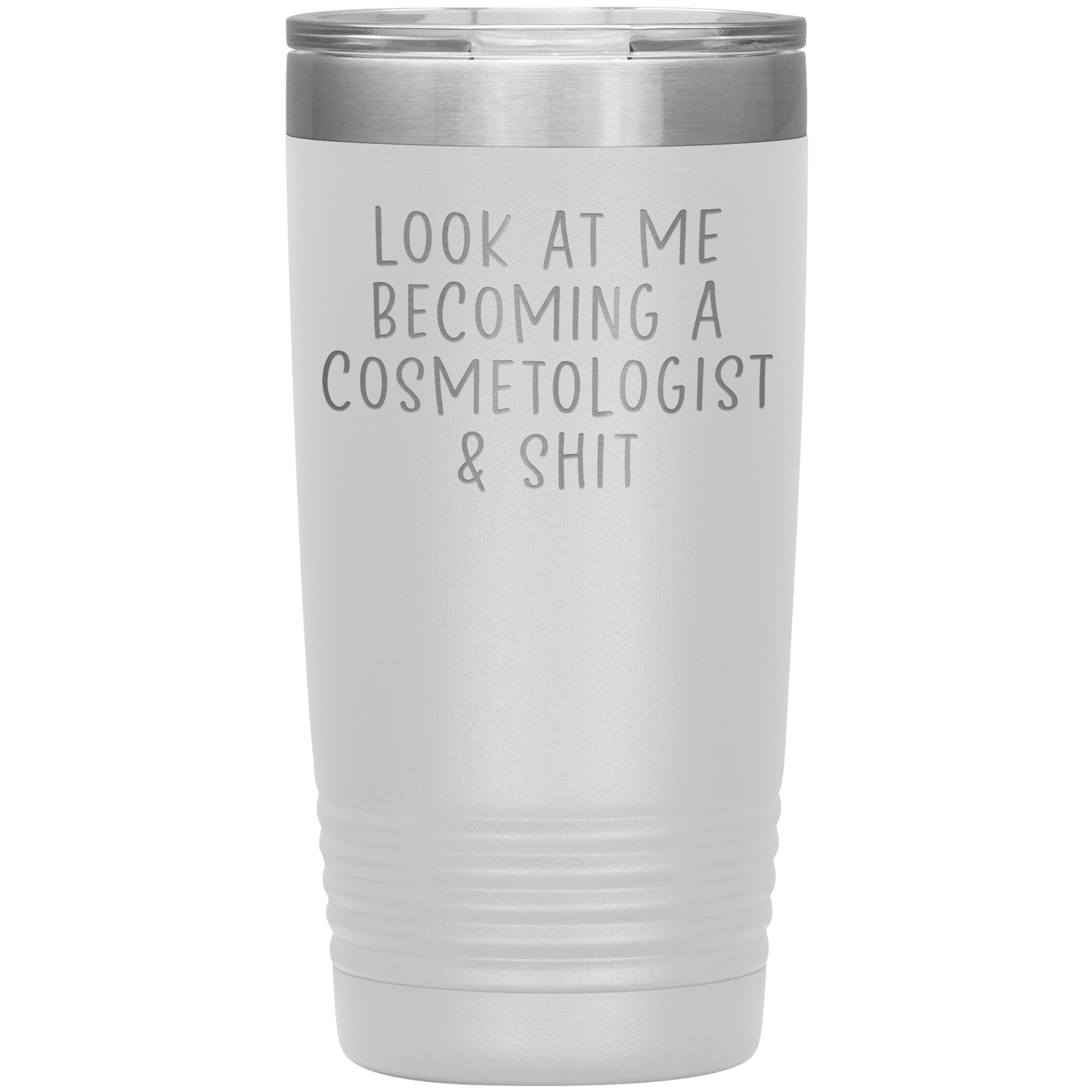 Cosmetologo Tumbler, Cosmetologa Regali, Travel Coffee Mug, Regali di compleanno per uomini e donne