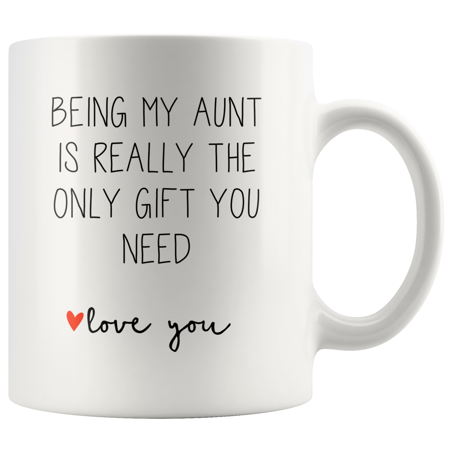 Aunt Gifts, Coffee Mug, Two Tone Accent Cup, Birthday Gift for Men and Women