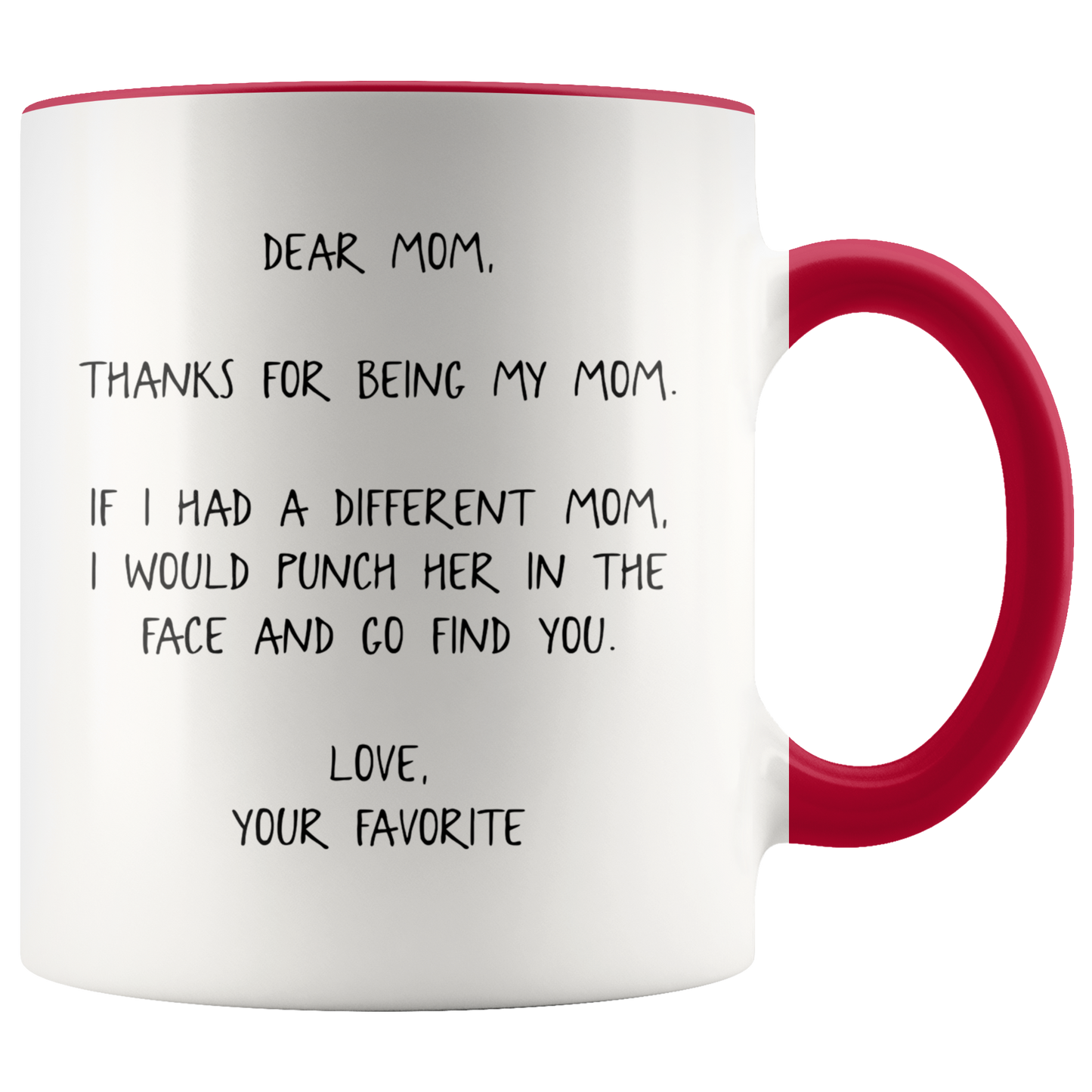 Mom Gifts from Daughter, Mom Coffee Mug from Son, Two Tone Accent Cup, Birthday Gift for Men and Women