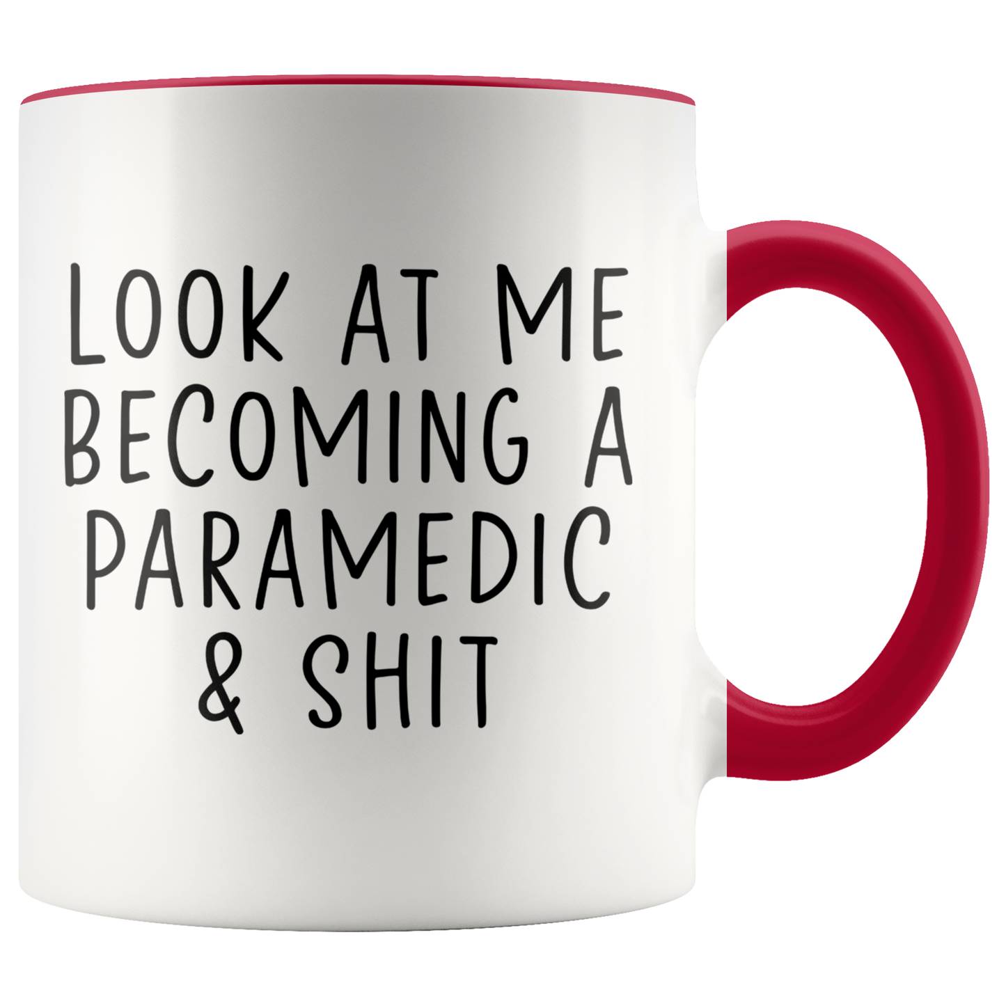 Paramedic Graduation Gifts, Coffee Mug, Two Tone Accent Cup, Birthday Gift for Men and Women