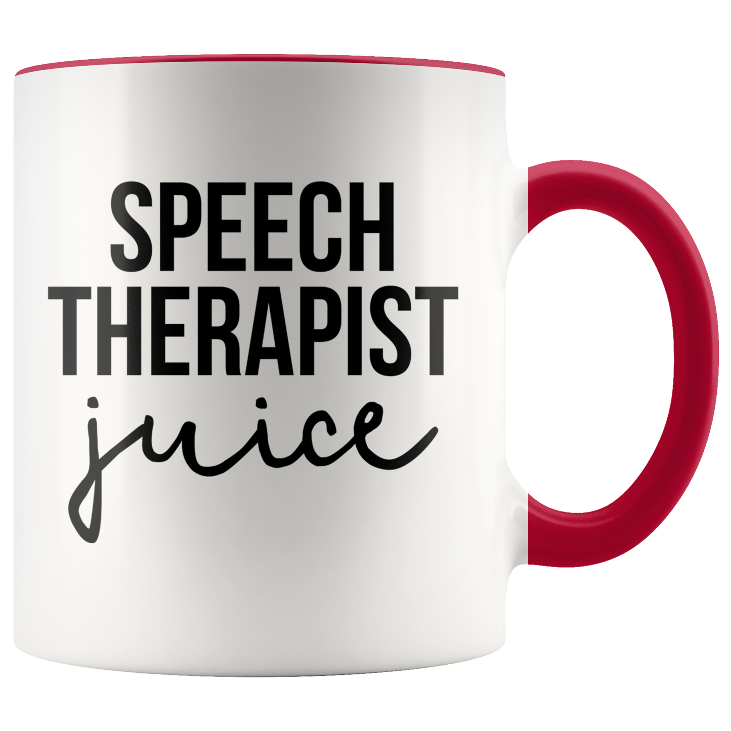 Speech Therapist Gifts, Coffee Mug, Two Tone Accent Cup, Birthday Gift for Men and Women