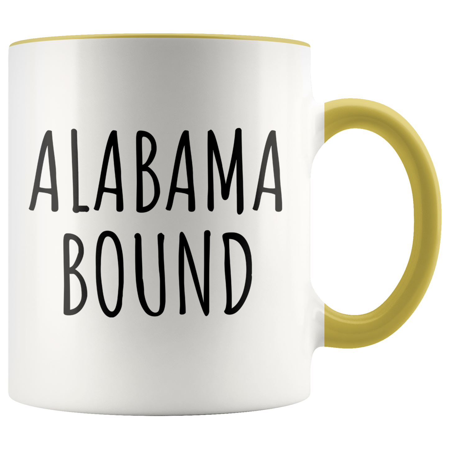 Moving to Alabama Gifts, Coffee Mug, Two Tone Accent Cup, Birthday Gift for Men and Women