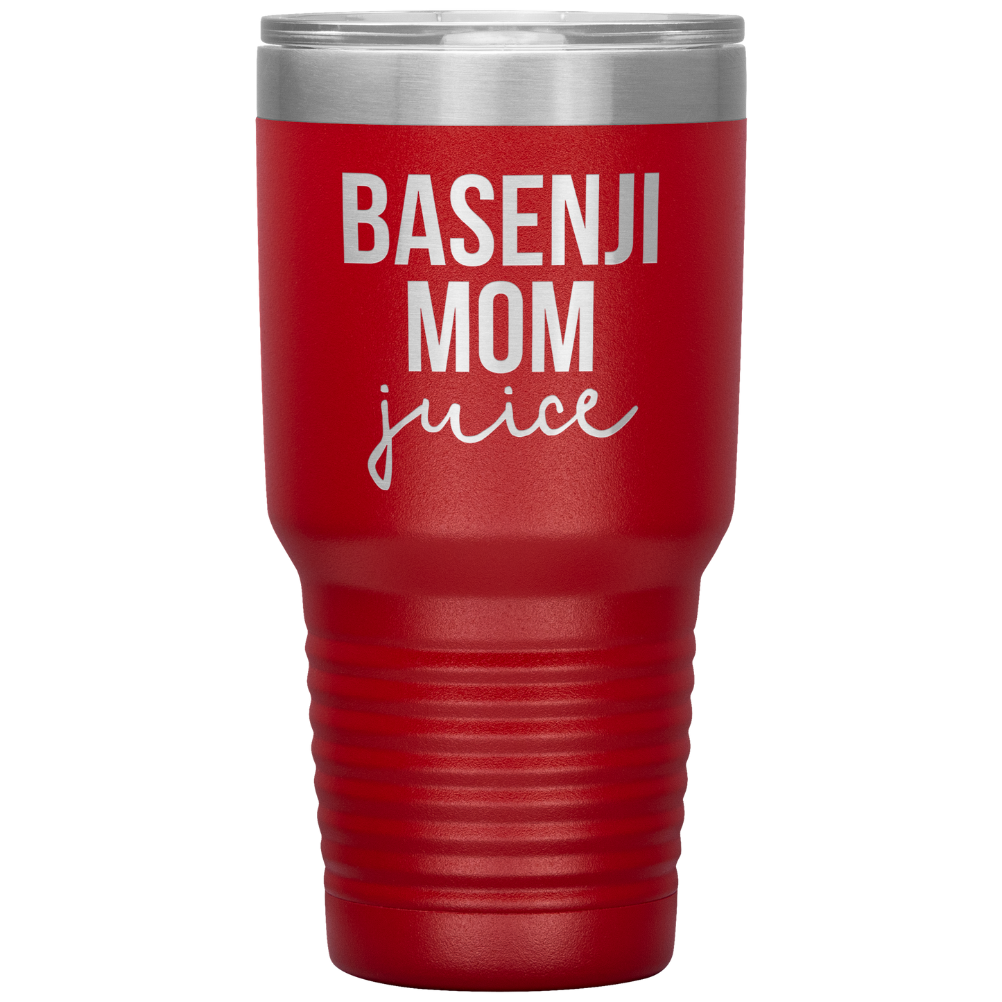 Basenji Mom Tumbler, Funny Travel Coffee Mug, Birthday Gifts for Men and Women