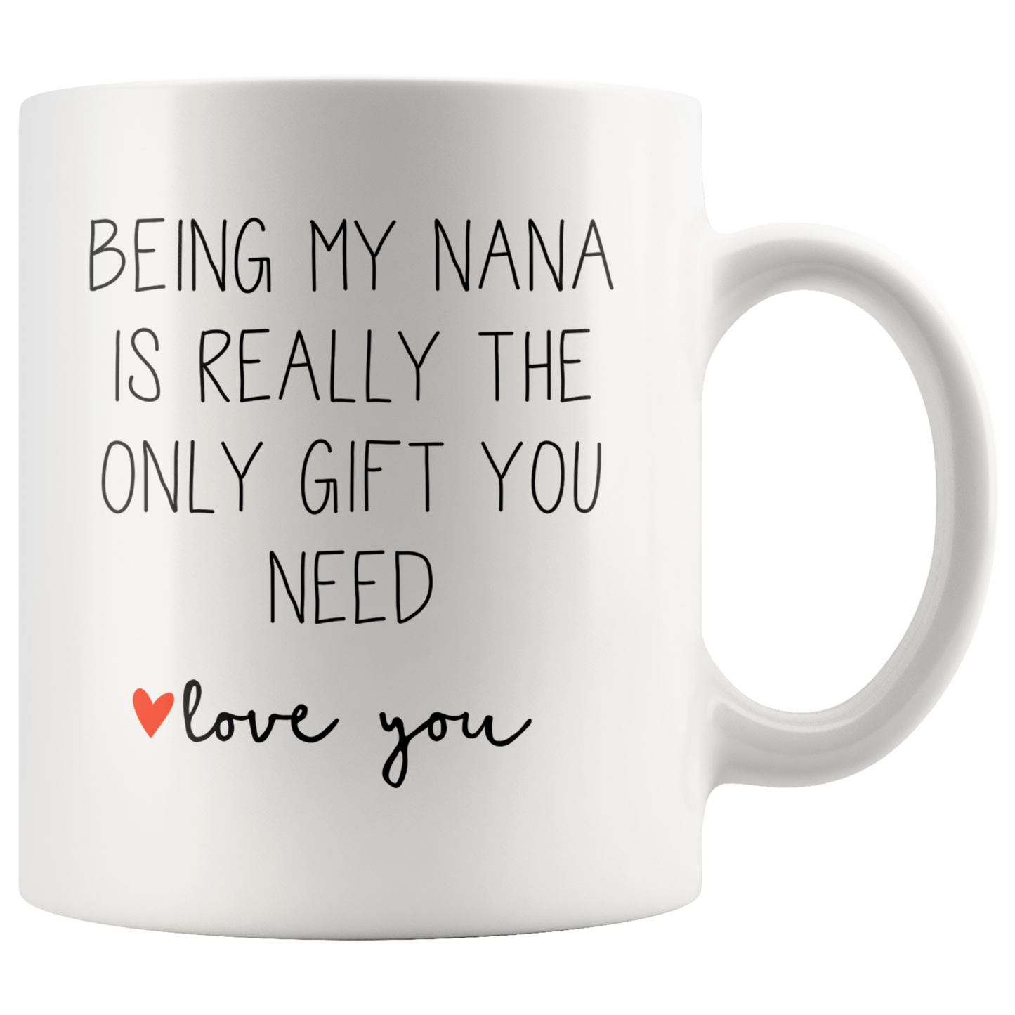 Nana Gifts, Coffee Mug, Two Tone Accent Cup, Birthday Gift for Men and Women