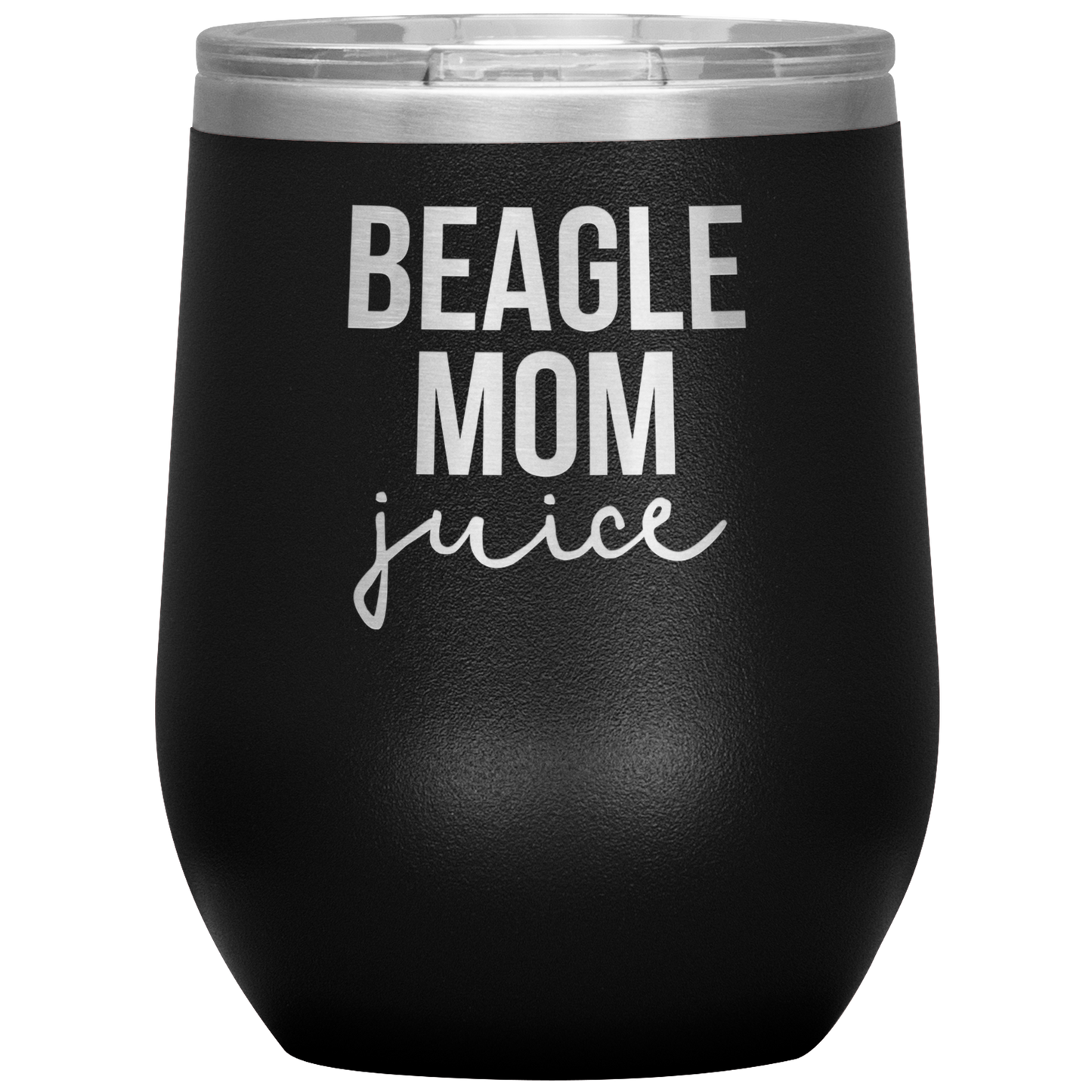 Beagle Mom Wine Tumbler, Beagle Mom Gifts, Travel Wine Cup, Cadeaux d’anniversaire pour hommes et femmes