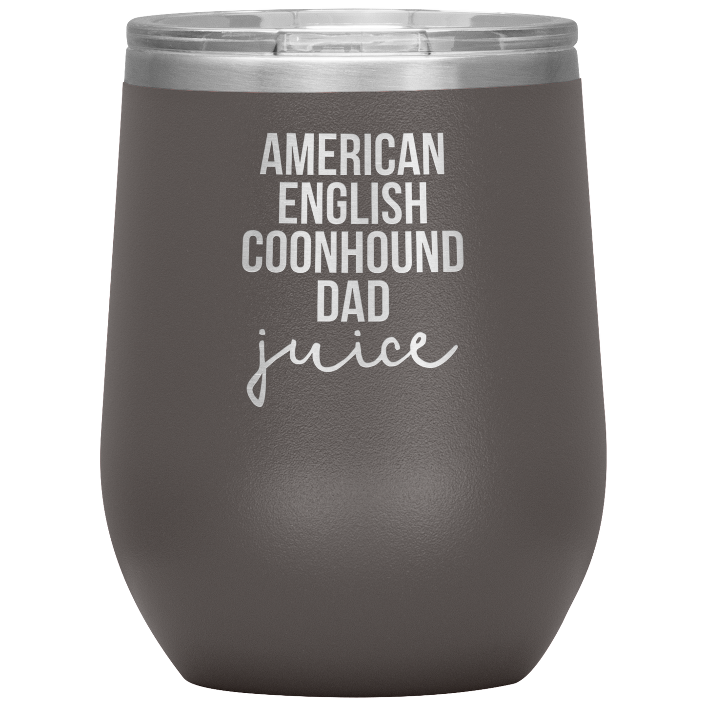 American English Coonhound Dad Wine Tumbler, Funny Travel Wine Cup, Birthday Gifts for Men and Women