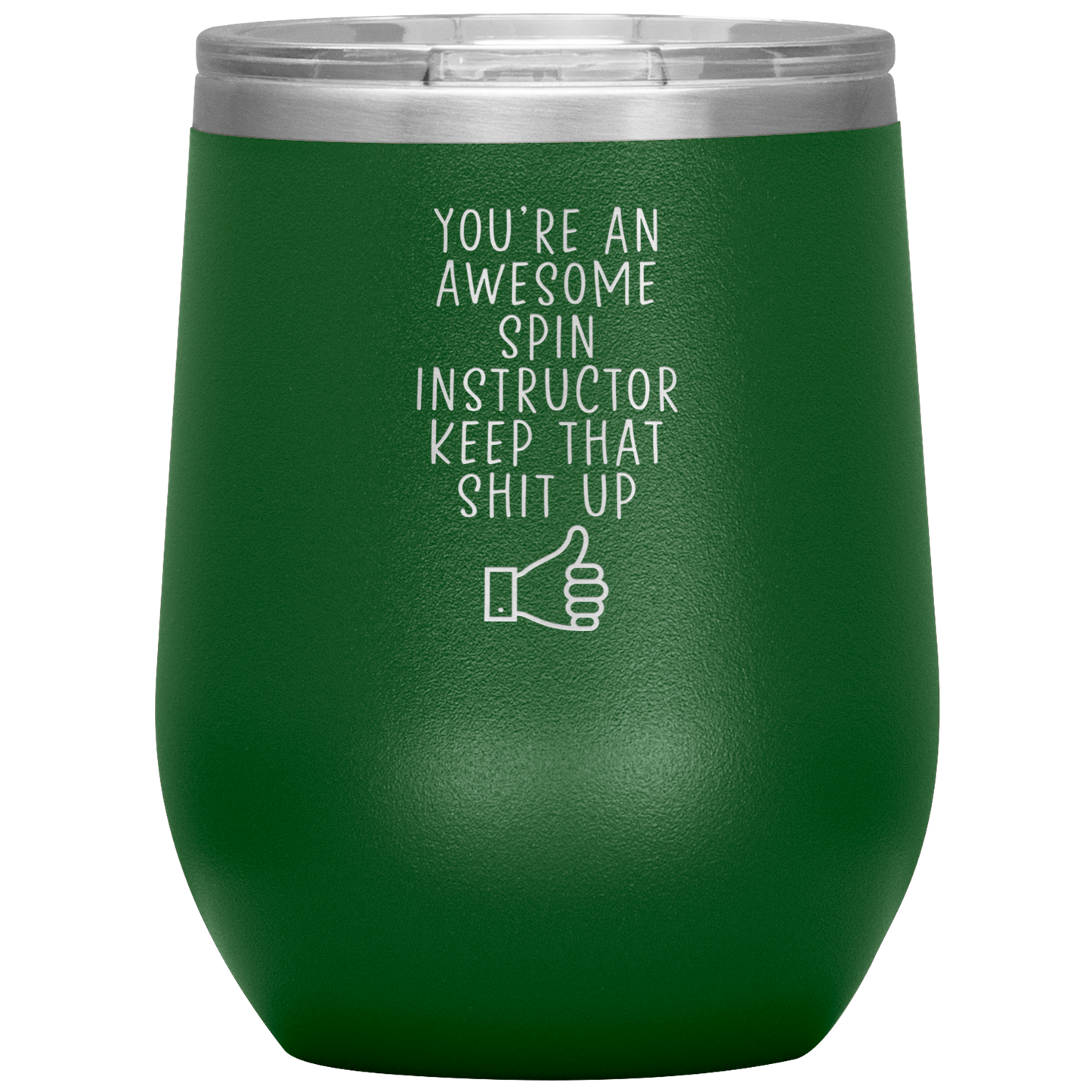 Spin Instructor Wine Tumbler, Spin Instructor Gifts, Travel Wine Cup, Birthday Gifts for Men and Women