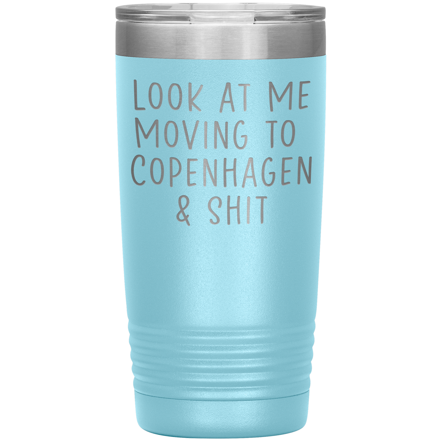 Moving to Copenhagen Denmark Tumbler, Funny Moving Away Travel Coffee Mug, Birthday Gifts for Men and Women