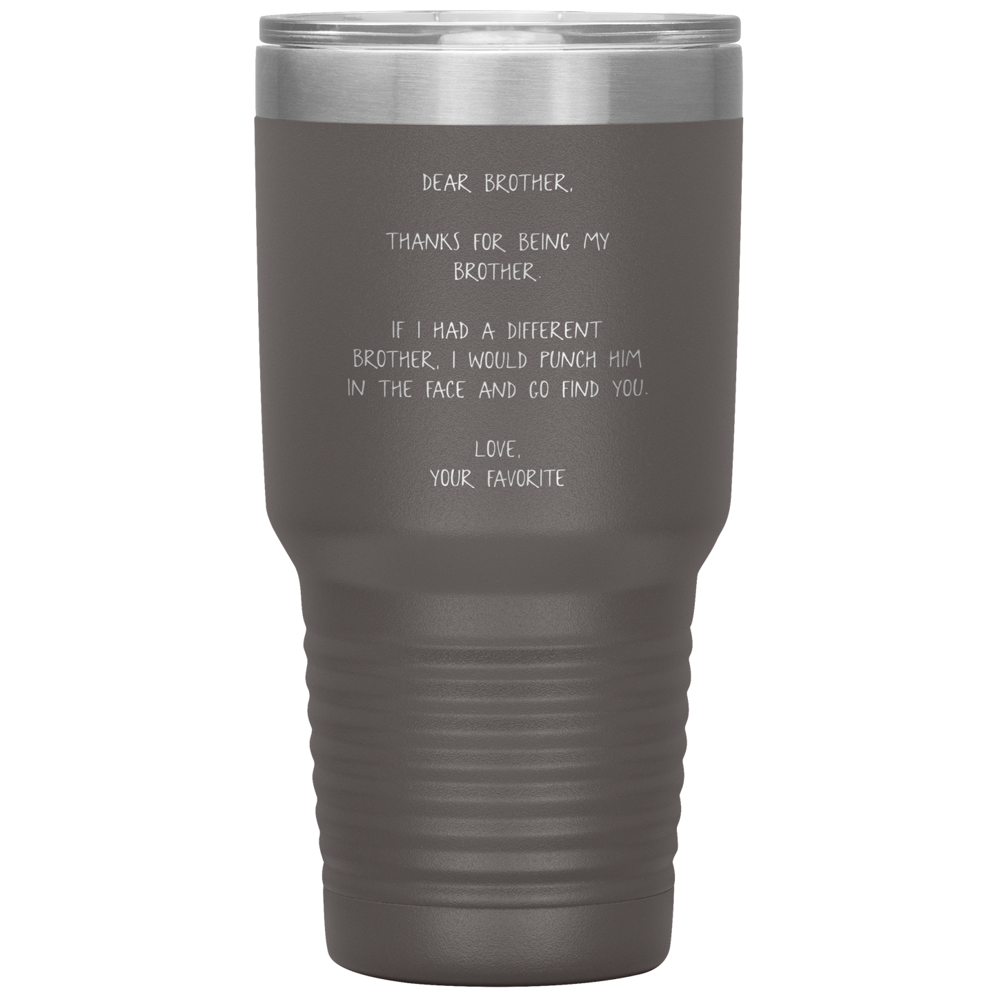 Brother Tumbler, Funny Travel Coffee Mug, Birthday Gifts for Men and Women