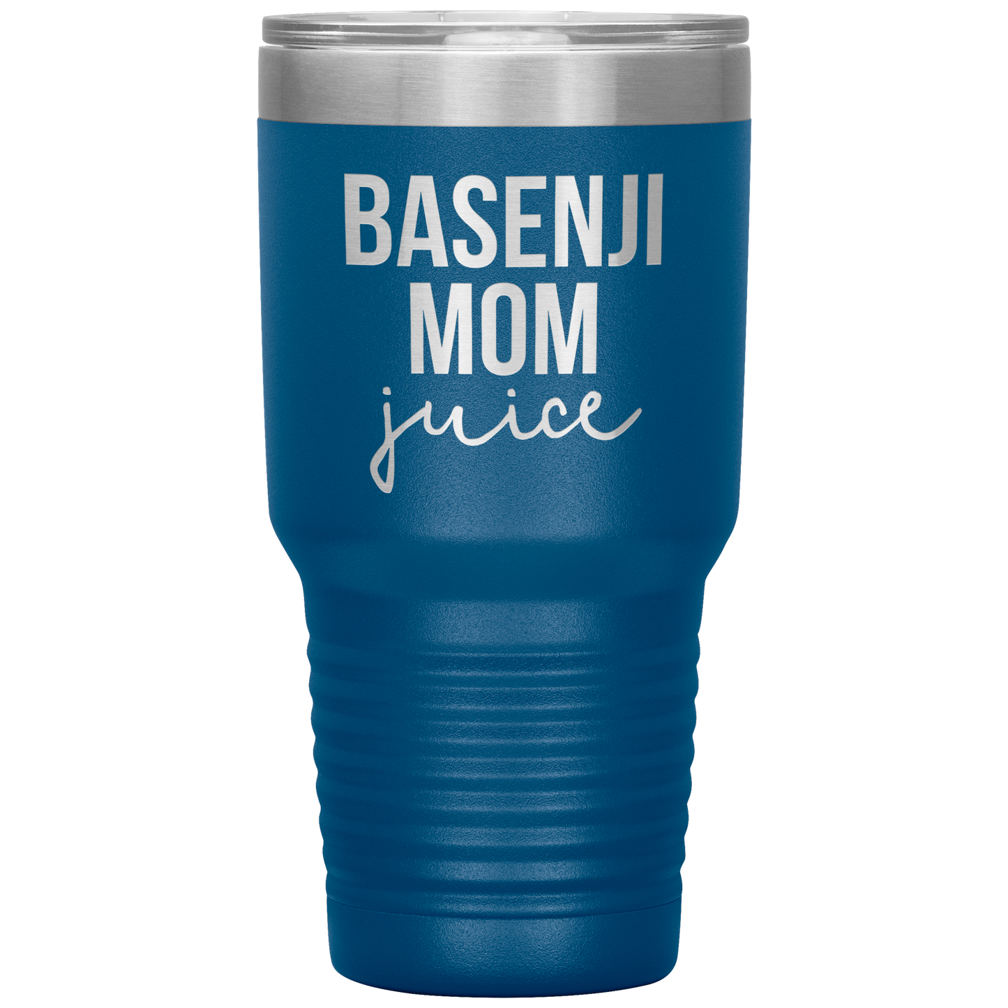 Basenji Mom Tumbler, Funny Travel Coffee Mug, Birthday Gifts for Men and Women