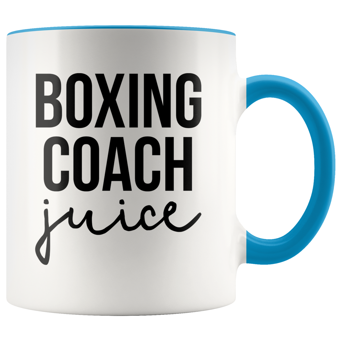 Boxing Coach Gifts, Coffee Mug, Two Tone Accent Cup, Birthday Gift for Men and Women