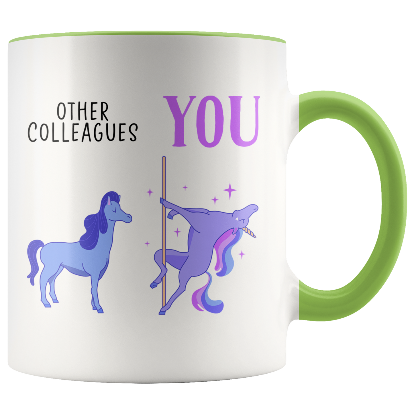 Colleague Gifts, Coffee Mug, Two Tone Accent Cup, Birthday Gift for Men and Women