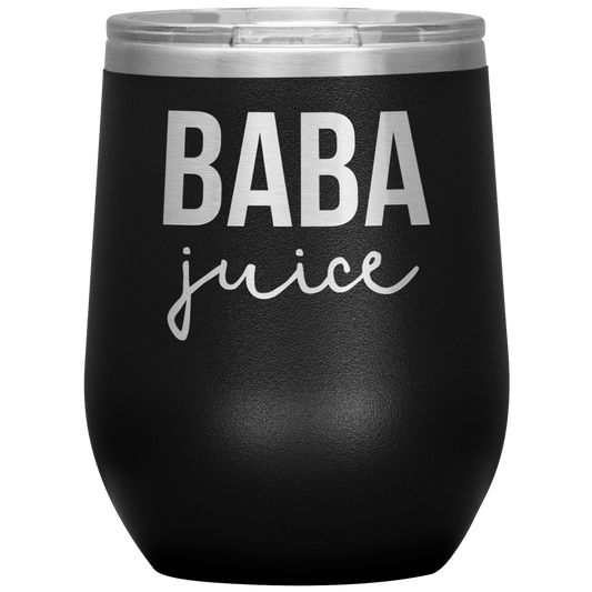 Baba Wine Tumbler, Baba Gifts, Travel Wine Cup, Birthday Gifts for Men and Women