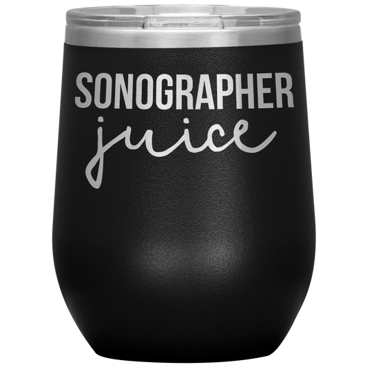 Sonographer Wine Tumbler, Sonographer Cadeaux, Travel Wine Cup, Cadeaux d’anniversaire pour hommes et femmes