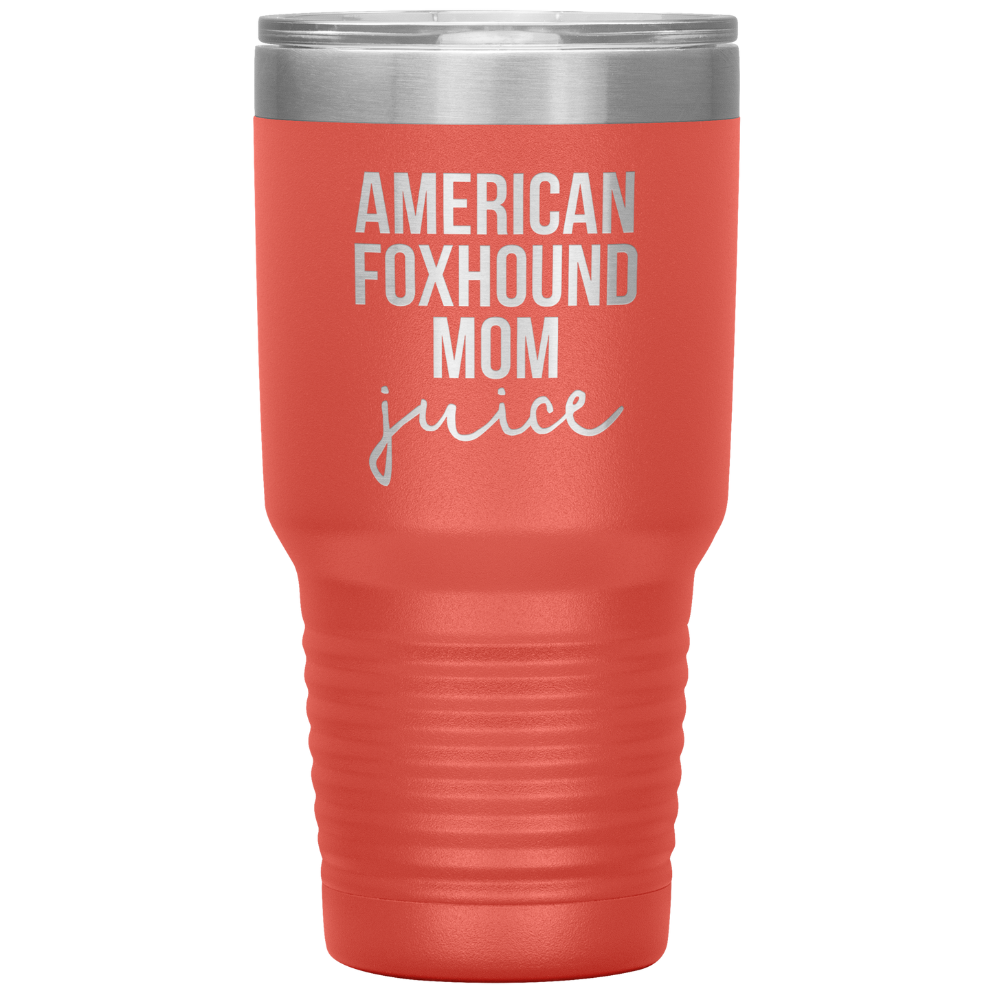 American Foxhound Mom Tumbler, Funny Travel Coffee Mug, Birthday Gifts for Men and Women