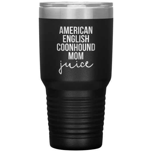 American English Coonhound Mom Tumbler, Funny Travel Coffee Mug, Birthday Gifts for Men and Women