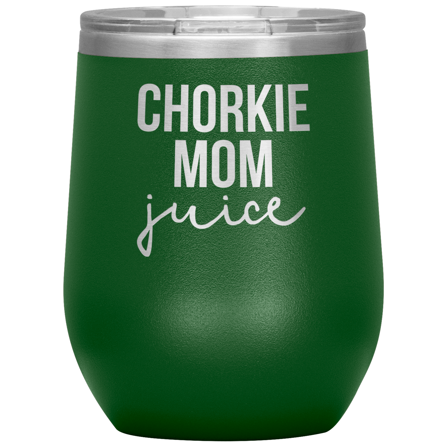 Chorkie Mom Wine Tumbler, Chorkie Mom Gifts, Travel Wine Cup, Birthday Gifts for Men and Women