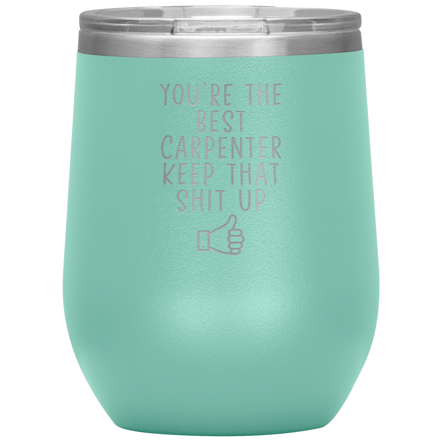 Carpenter Wine Tumbler, Gifts, Travel Wine Cup, Birthday Gifts for Men and Women