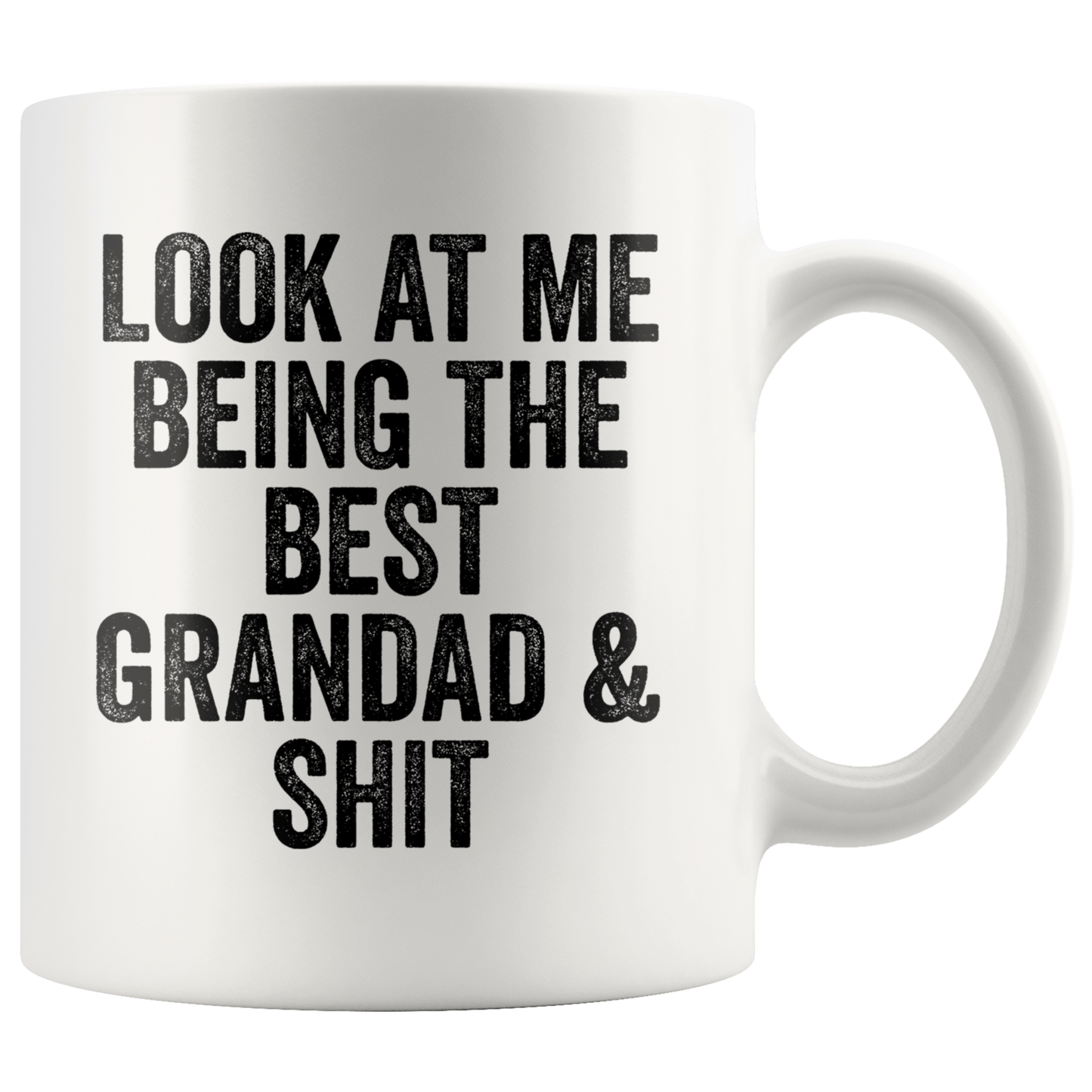 Grandad Gifts, Grandad Coffee Mug, Two Tone Accent Cup, Birthday Gift for Men and Women