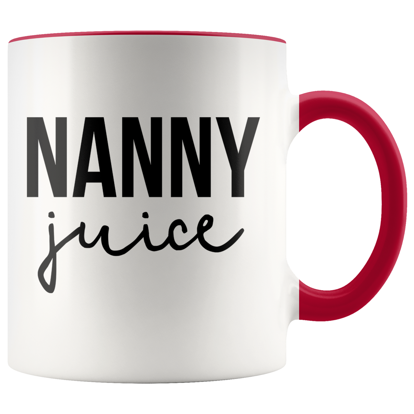 Nanny Gifts, Coffee Mug, Two Tone Accent Cup, Birthday Gift for Men and Women