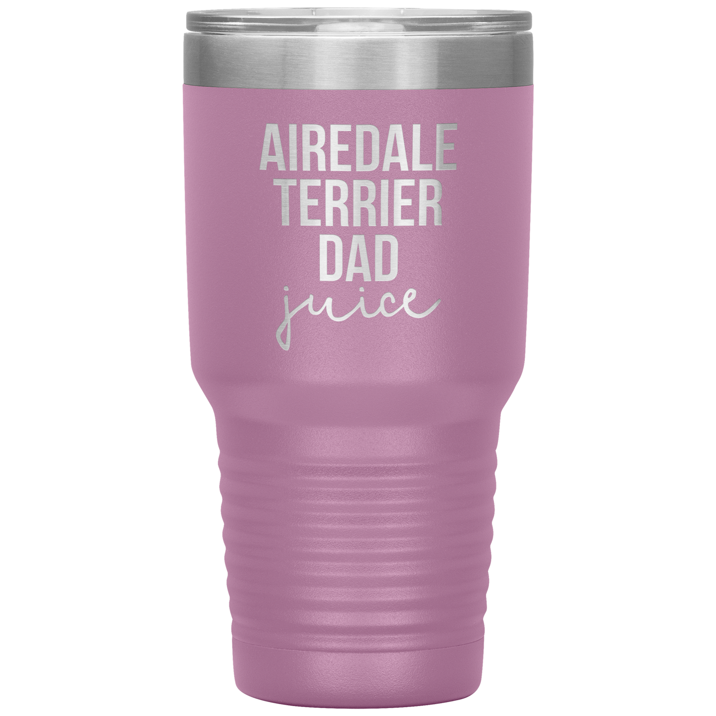 Airedale Terrier Dad Tumbler, Funny Travel Coffee Mug, Birthday Gifts for Men and Women