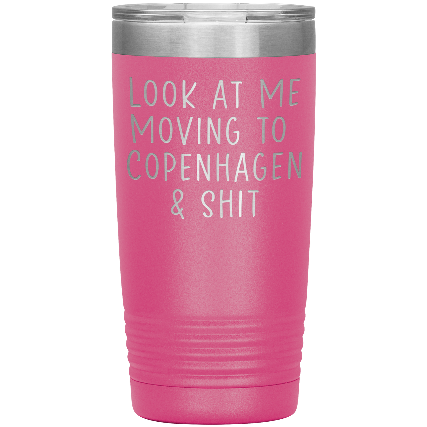 Moving to Copenhagen Denmark Tumbler, Funny Moving Away Travel Coffee Mug, Birthday Gifts for Men and Women