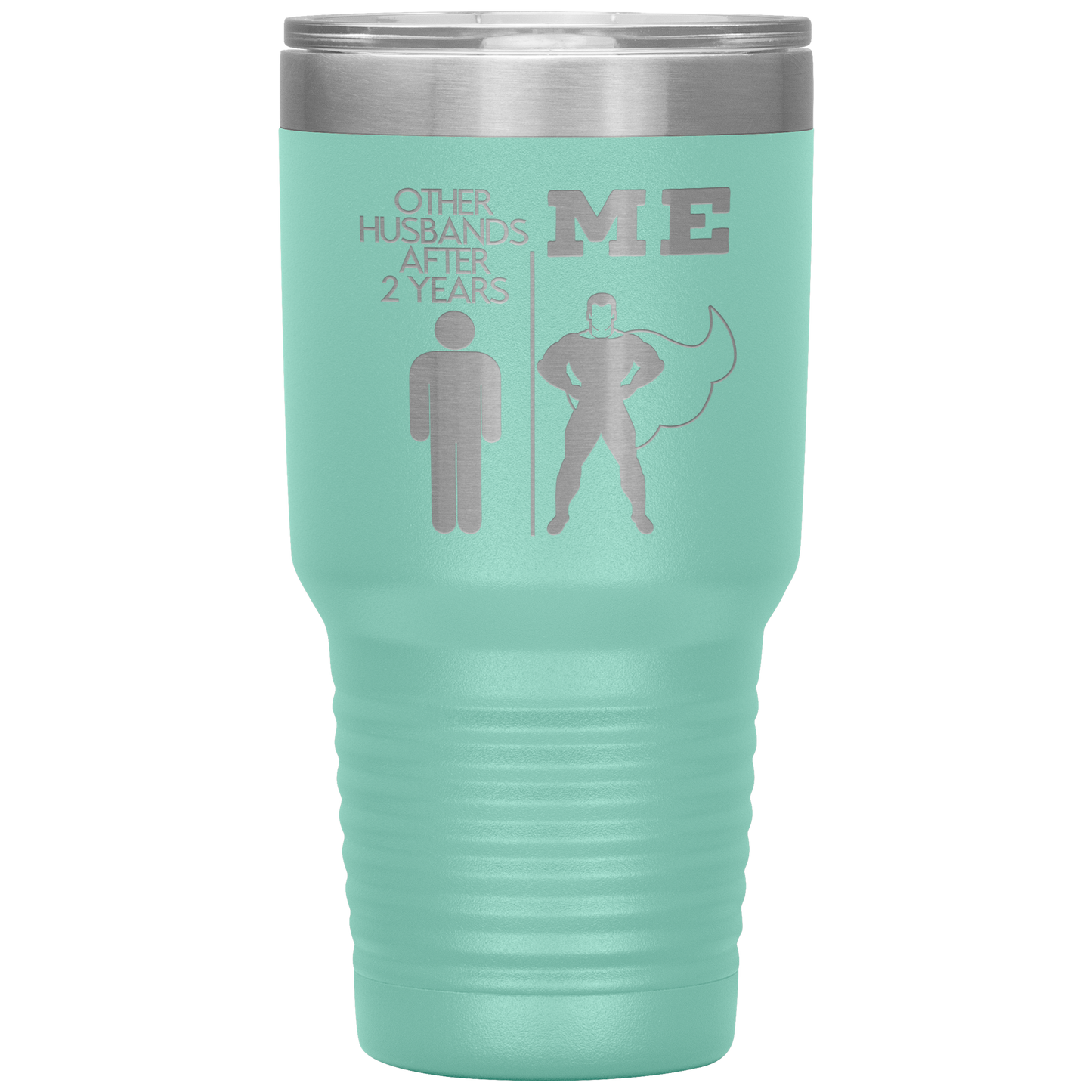 2nd Anniversary Tumbler, 2nd Anniversary Gifts, Travel Coffee Mug, Birthday Gifts for Men and Women