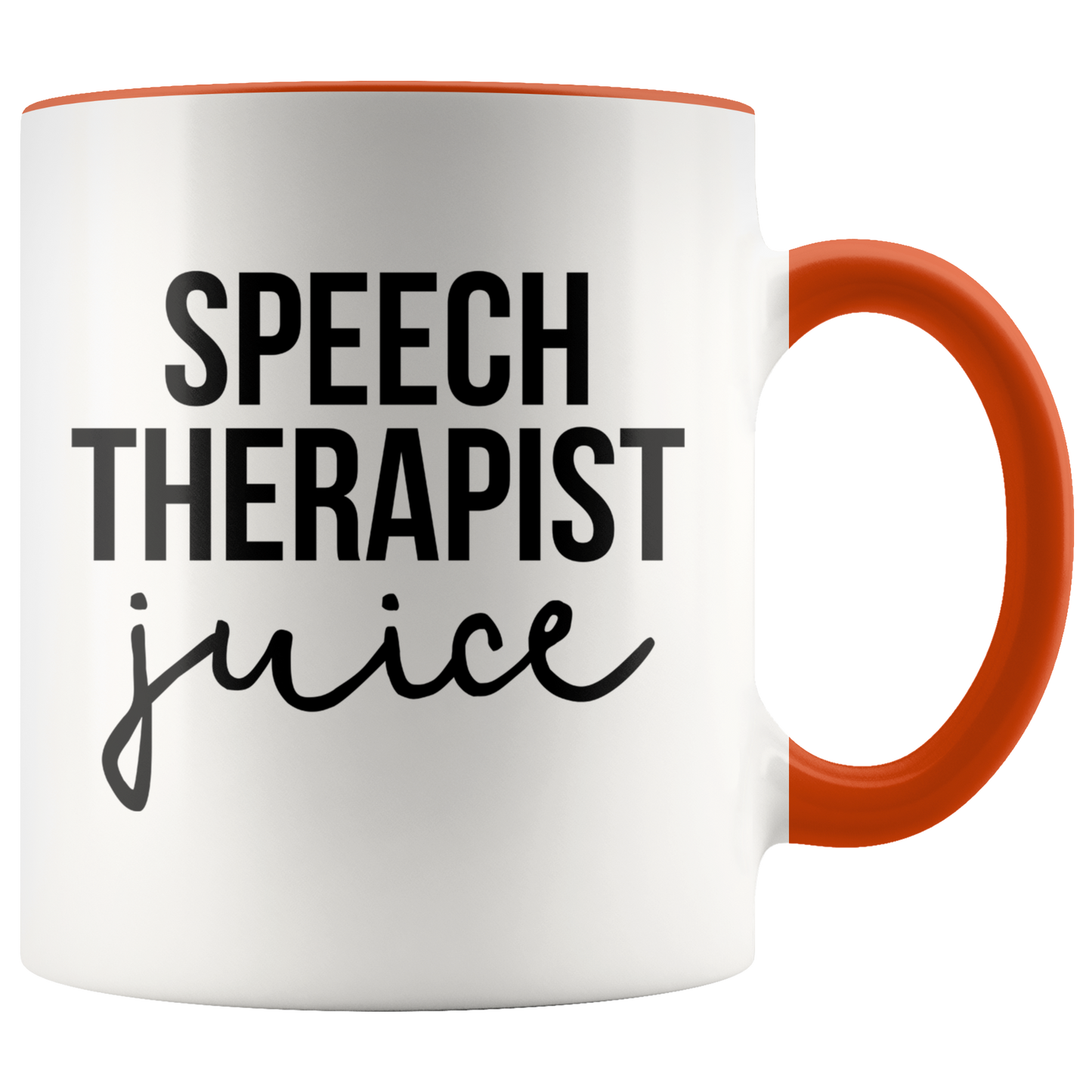 Speech Therapist Gifts, Coffee Mug, Two Tone Accent Cup, Birthday Gift for Men and Women