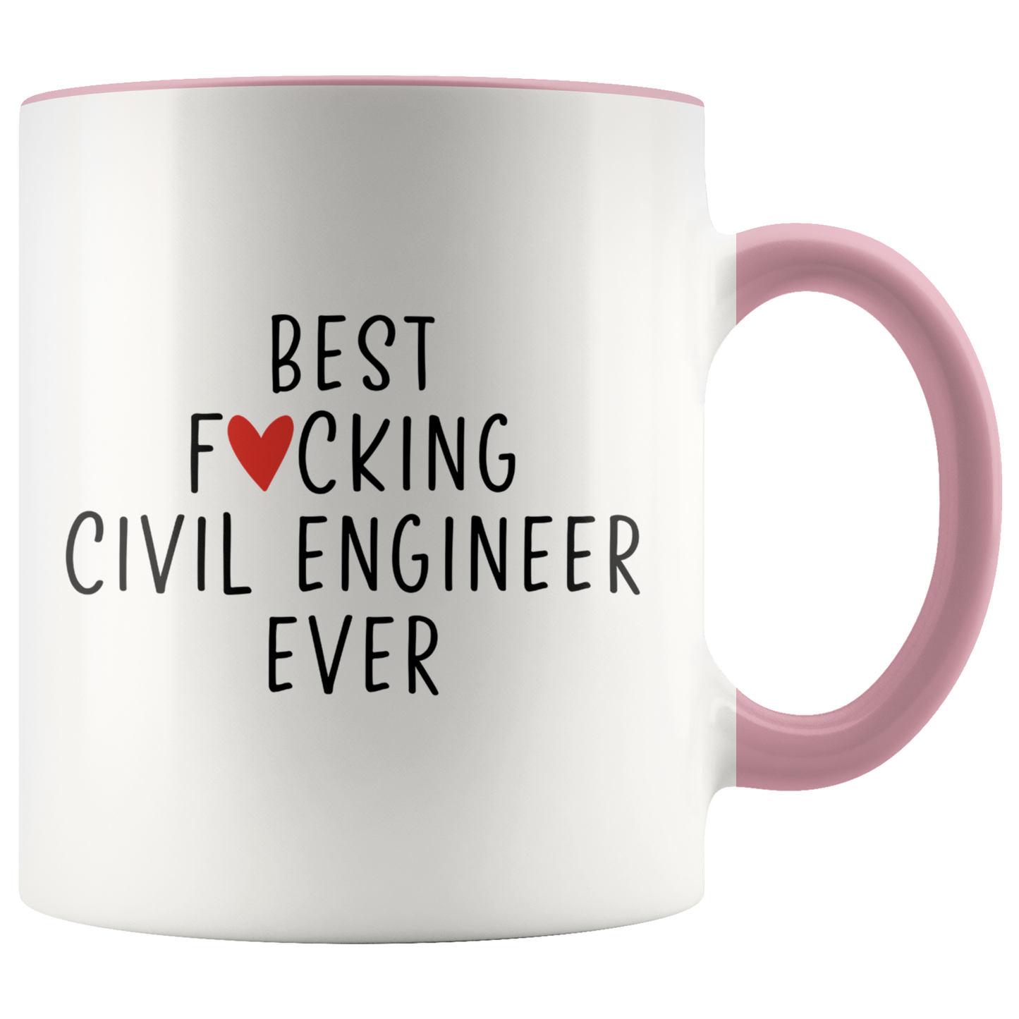 Civil engineer Gifts, Coffee Mug, Two Tone Accent Cup, Birthday Gift for Men and Women