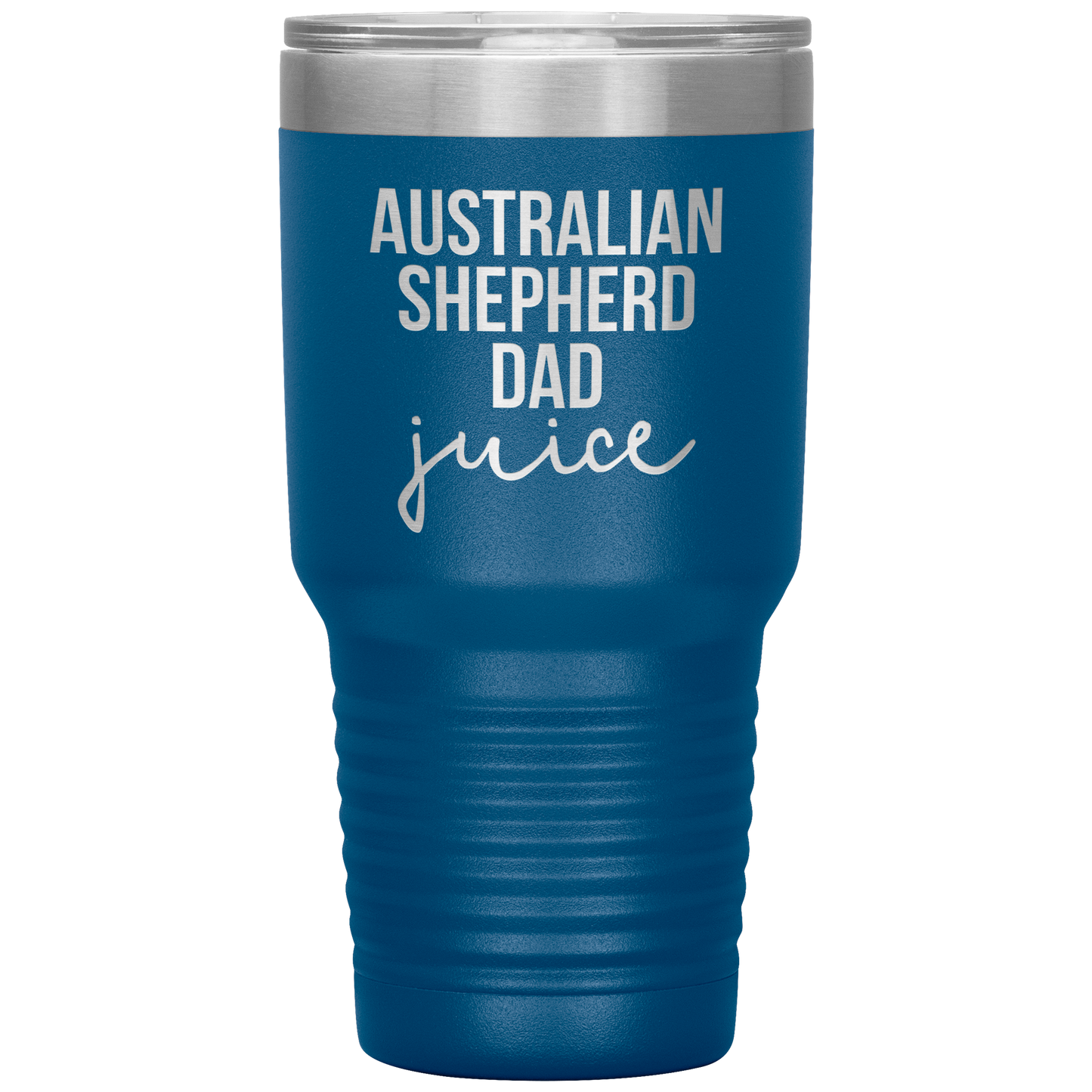 Australian Shepherd Dad Tumbler, Funny Travel Coffee Mug, Birthday Gifts for Men and Women