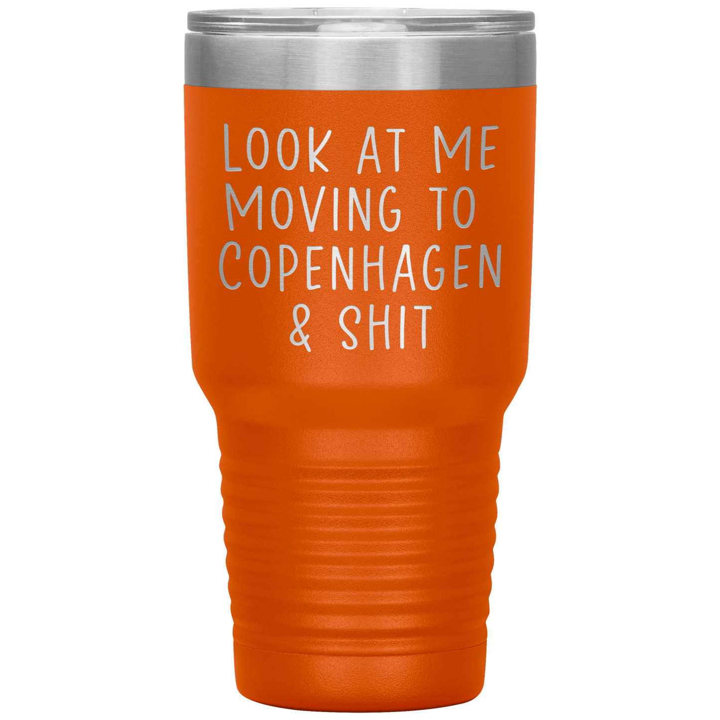 Moving to Copenhagen Denmark Tumbler, Funny Travel Coffee Mug, Birthday Gifts for Men and Women