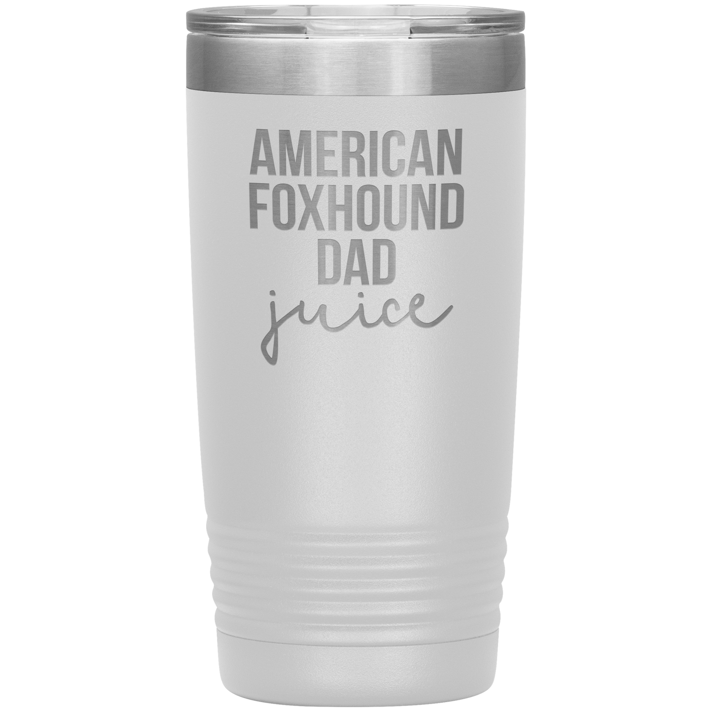 American Foxhound Dad Tumbler, Funny Travel Coffee Mug, Birthday Gifts for Men and Women