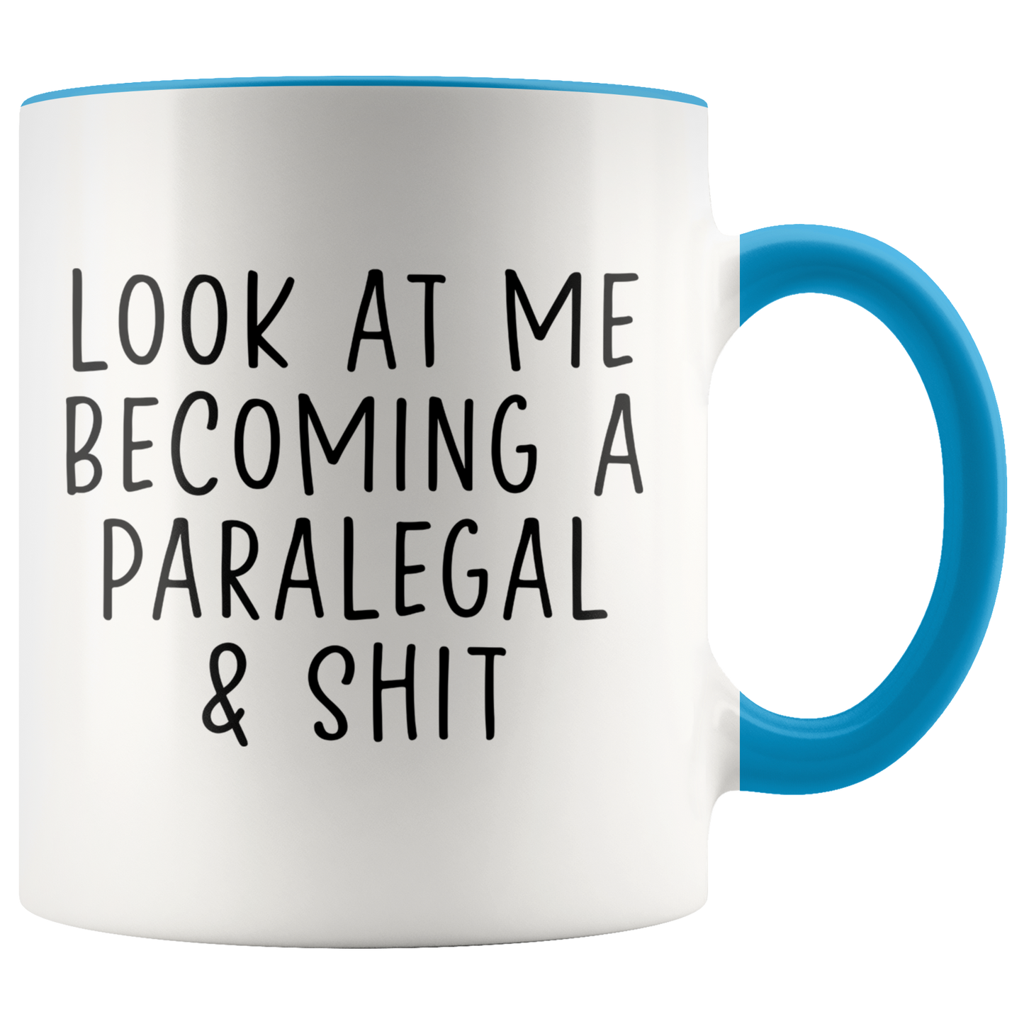 Paralegal Gifts, Coffee Mug, Two Tone Accent Cup, Birthday Gift for Men and Women