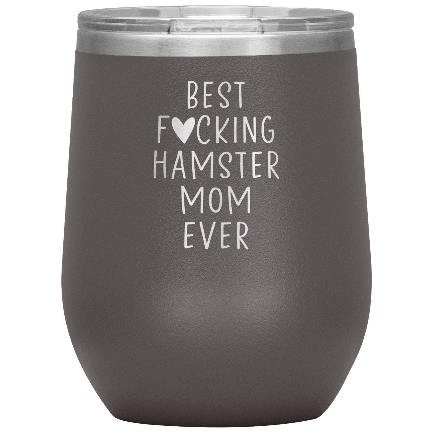 Hamster Mom Wine Tumbler, Hamster Mom Gifts, Travel Wine Cup, Birthday Gifts for Men and Women