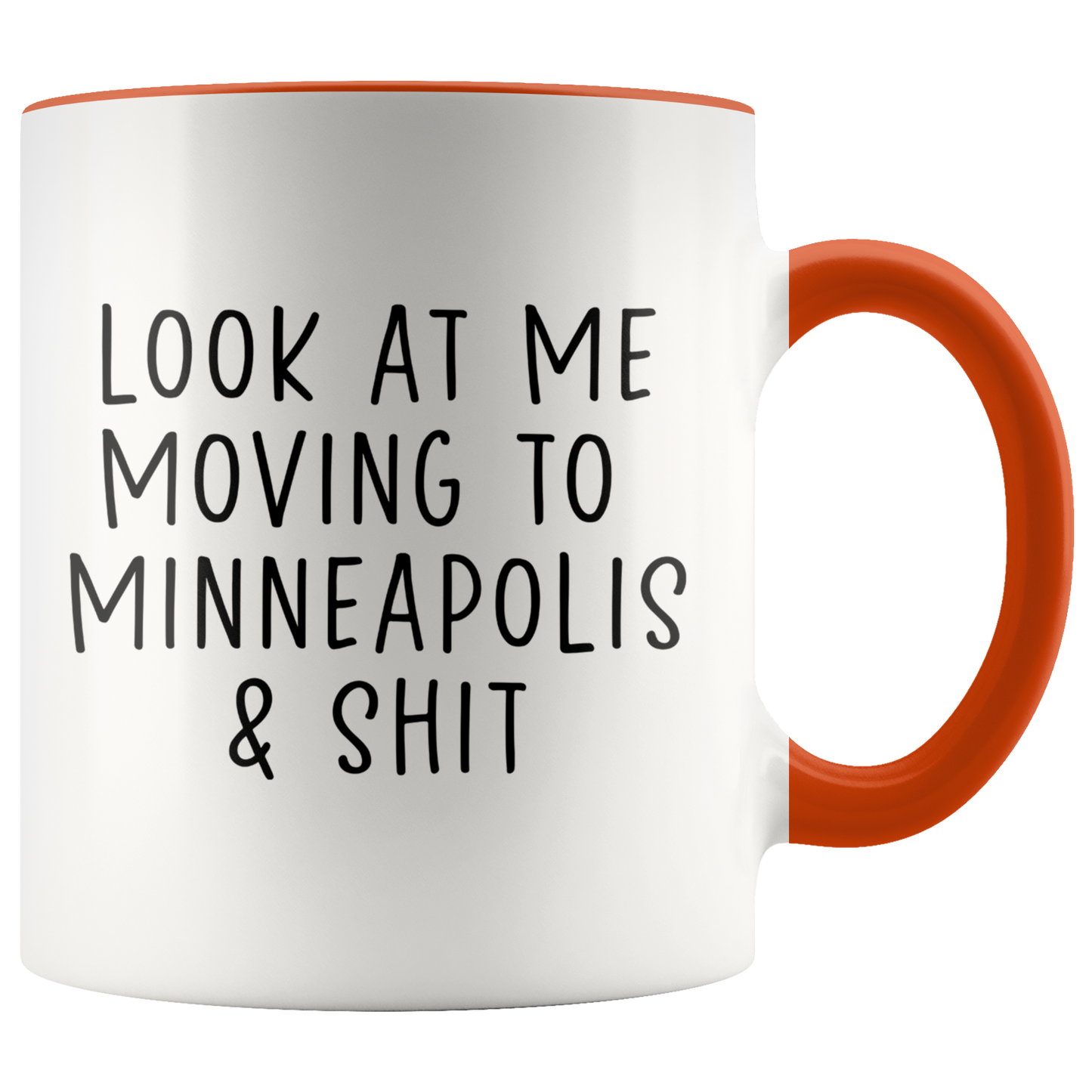 Moving to Minneapolis Minnesota Gifts, Coffee Mug, Two Tone Accent Cup, Birthday Gift for Men and Women