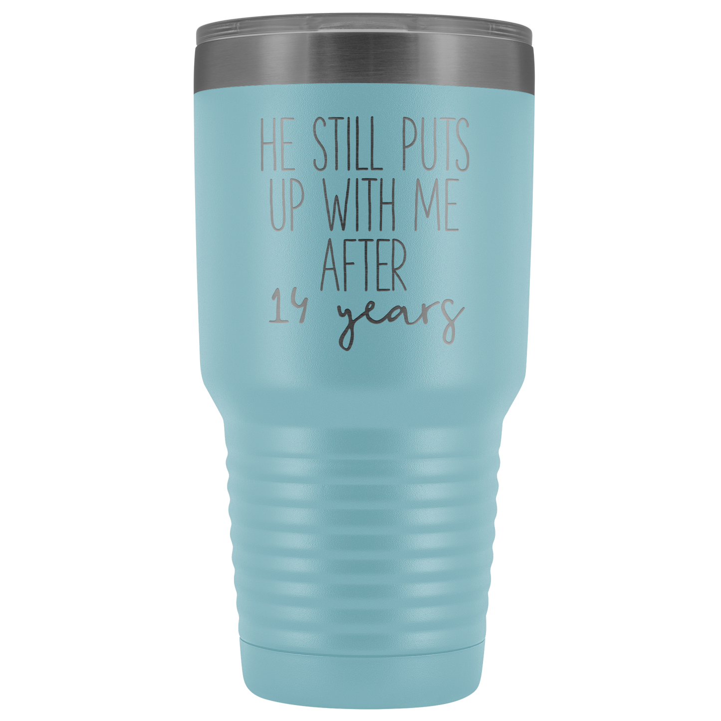 14th Anniversary Gift for Wife, 14th Anniversary for Her, 14 Anniversary Gift, Tumbler Mug