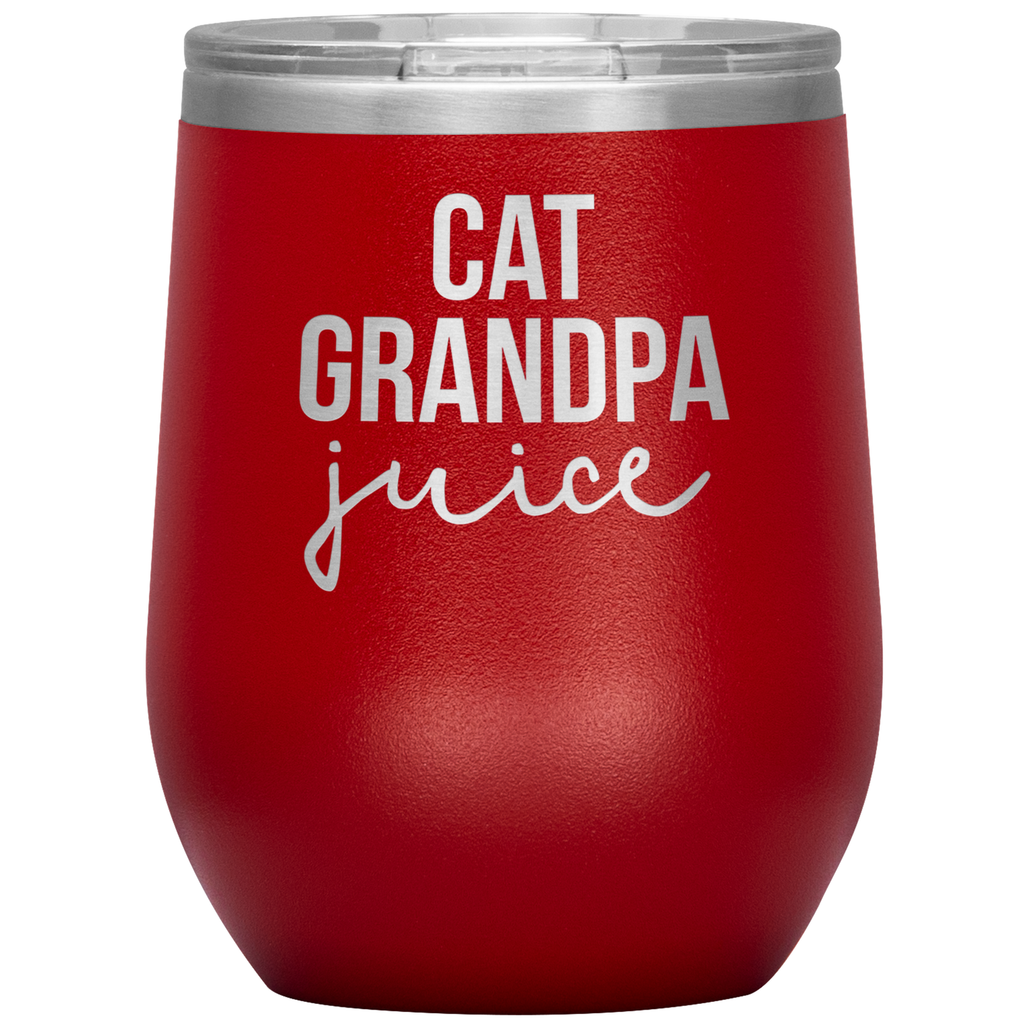 Cat Grandpa Wine Tumbler, Cat Grandpa Gifts, Travel Wine Cup, Birthday Gifts for Men and Women