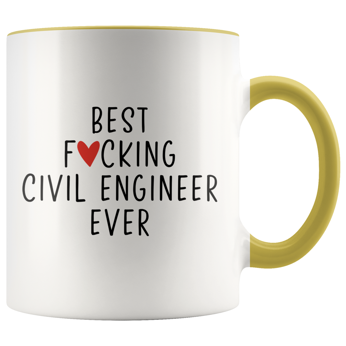 Civil engineer Gifts, Coffee Mug, Two Tone Accent Cup, Birthday Gift for Men and Women