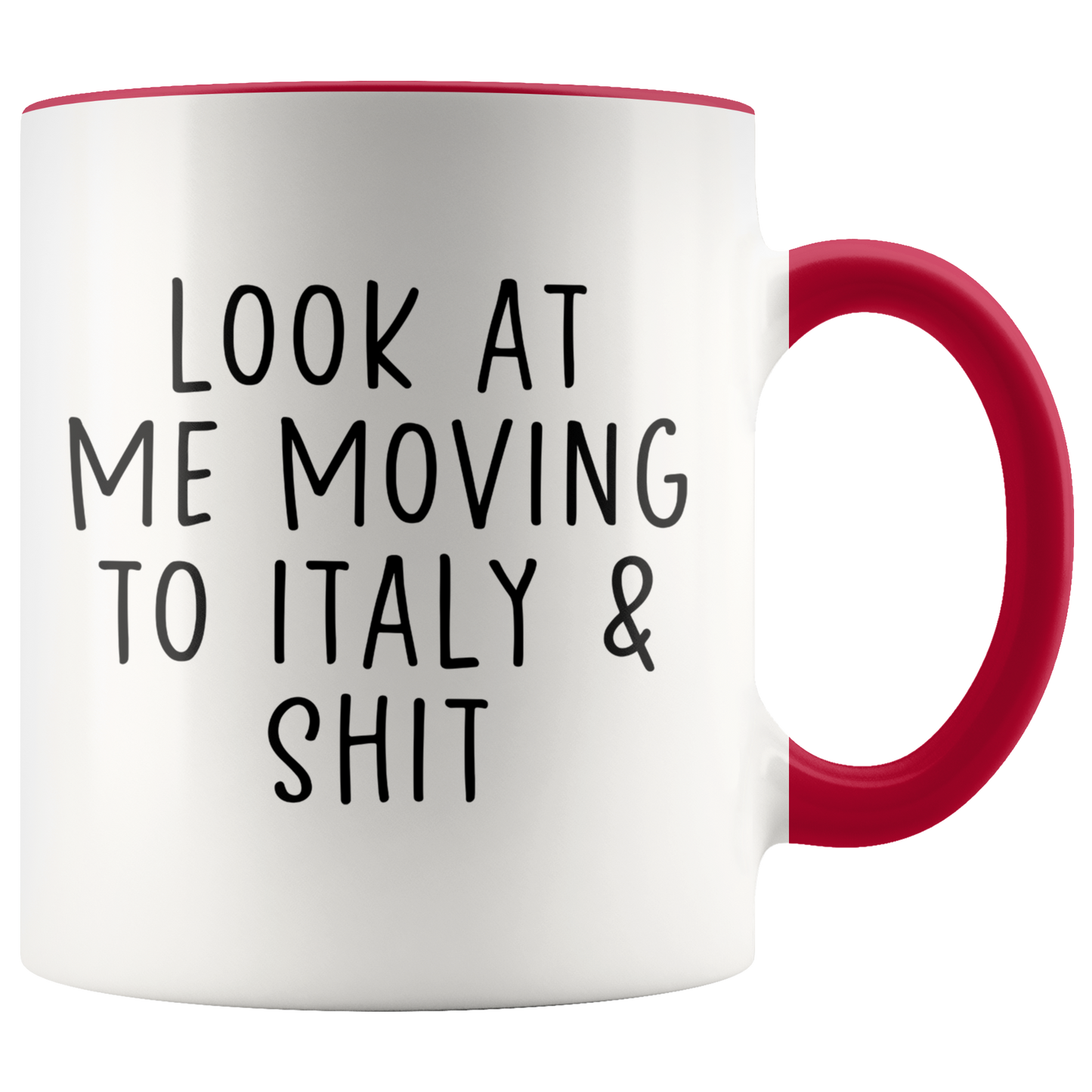 Moving to Italy Gifts, Colorado Coffee Mug, Two Tone Accent Cup, Birthday Gift for Men and Women