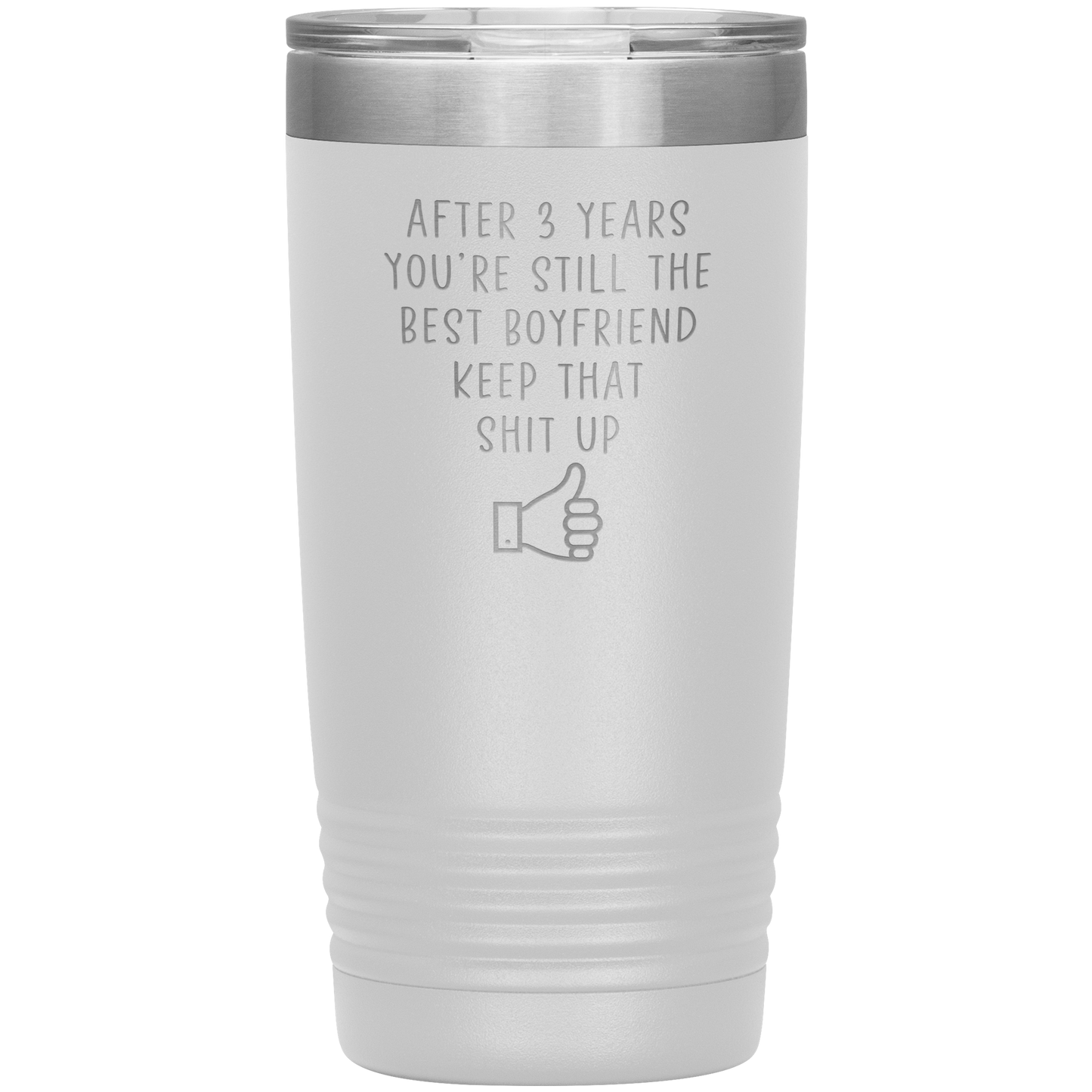 3rd Anniversary Tumbler, 3rd Anniversary Gifts, Travel Coffee Mug, Birthday Gifts for Men and Women