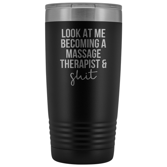 Cadeau de thérapeute de massage, décor de thérapie de massage, verre de thérapeute de massage