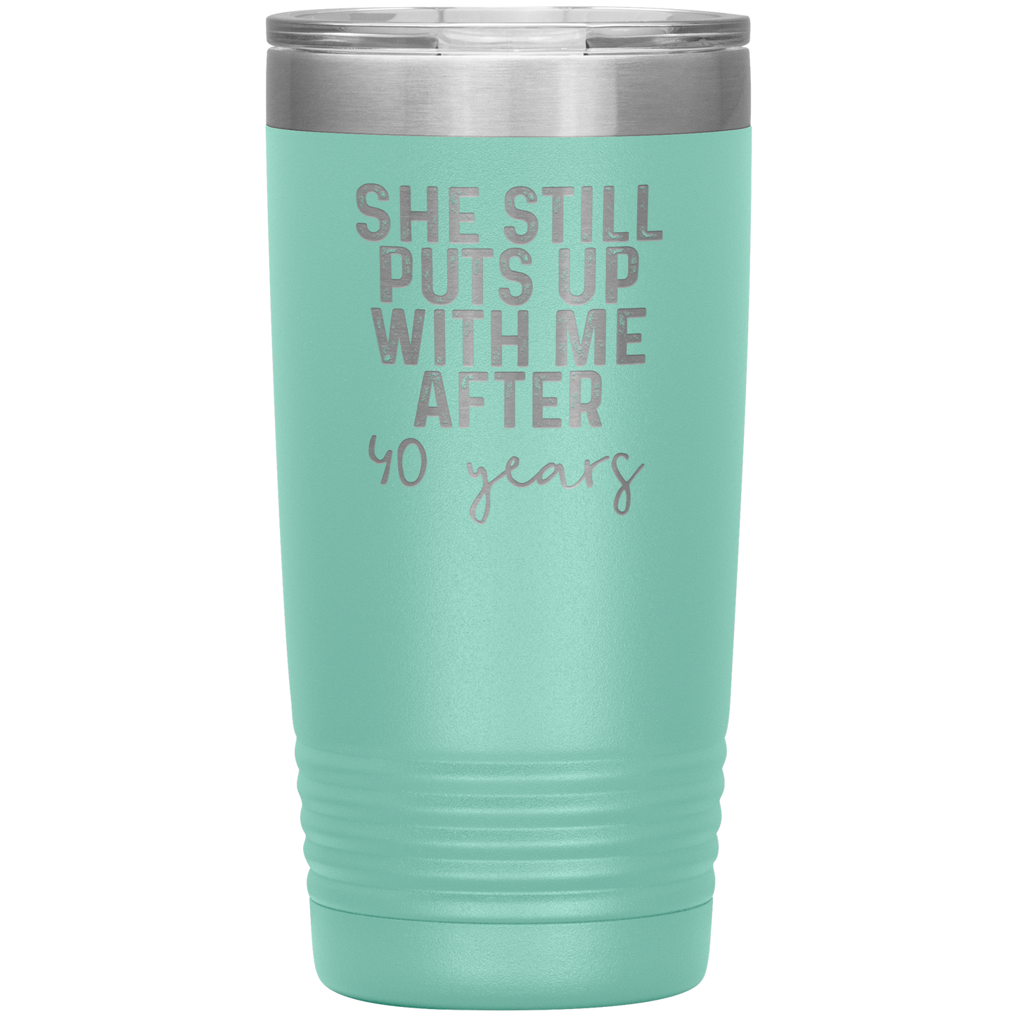 40th Anniversary Gifts for Husband, Coffee Mug, Tumbler, Birthday Gifts for Men and Women