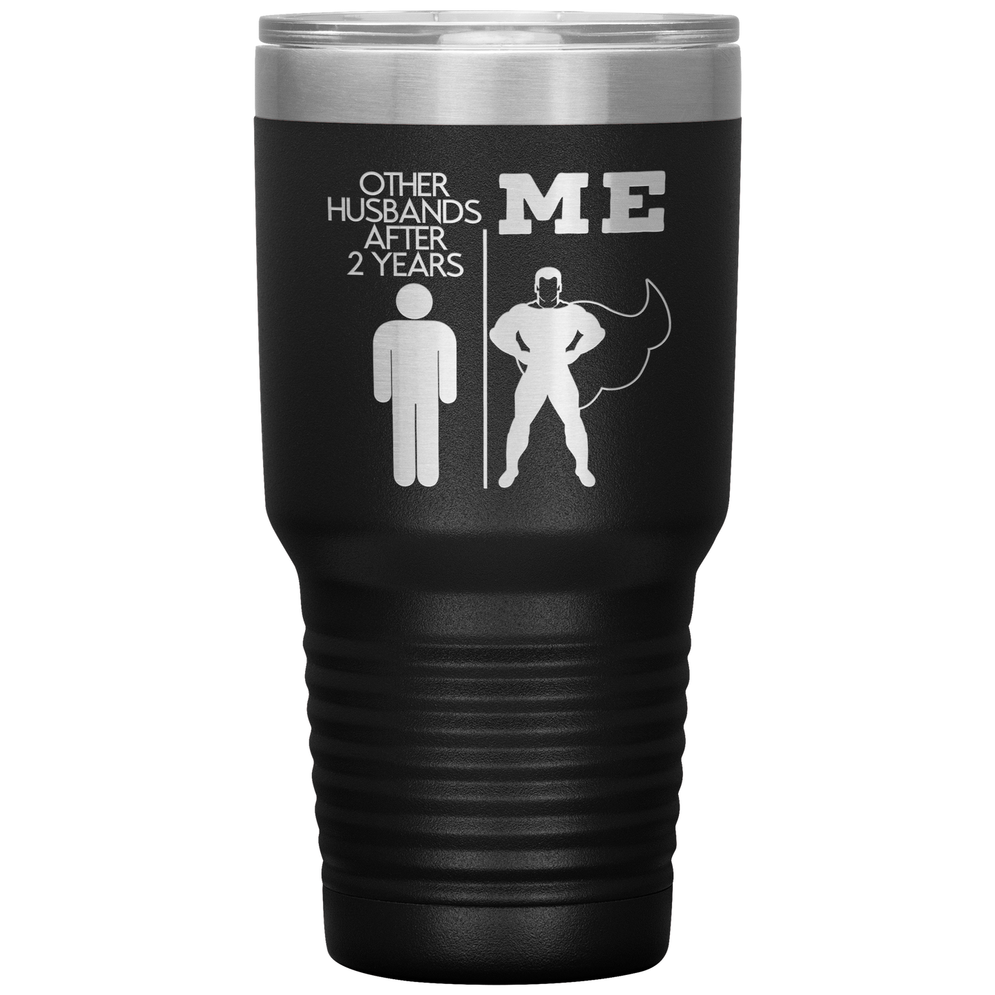 2nd Anniversary Tumbler, 2nd Anniversary Gifts, Travel Coffee Mug, Birthday Gifts for Men and Women