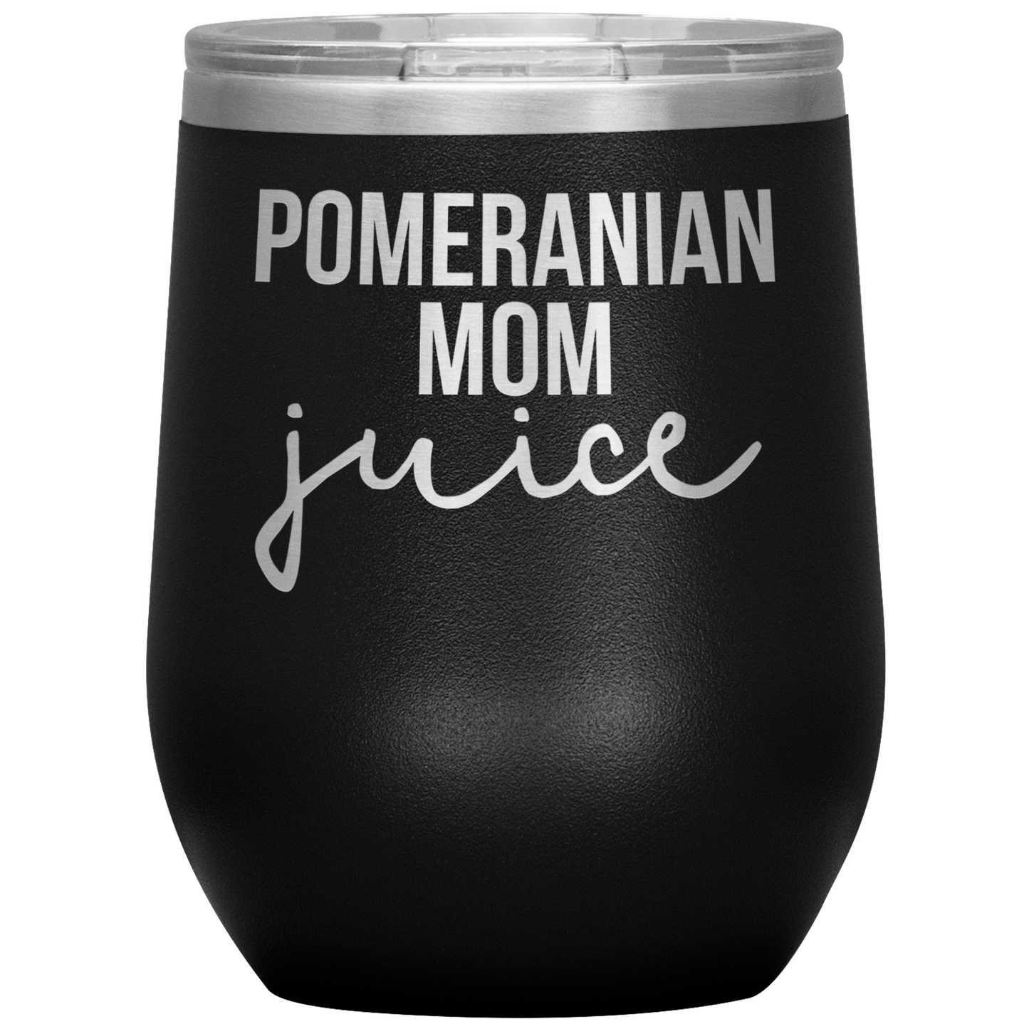 Pomeranian Maman vin Tumbler, Pomeranian maman cadeaux, voyage Vin Tasse, Cadeaux D'anniversaire pour hommes et femmes