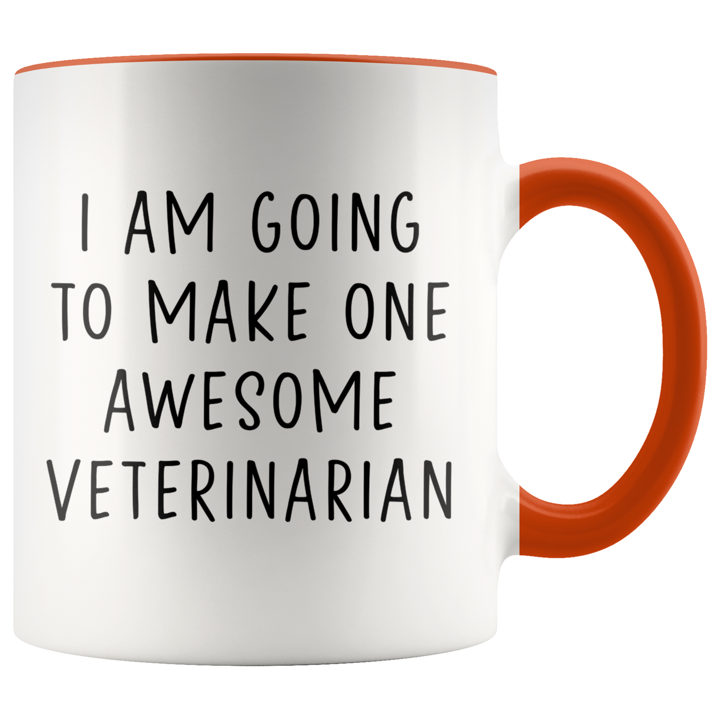 Vet Graduation Gifts, Veterinary Coffee Mug, Veterinarian Two Tone Accent Cup, Birthday Gift for Men and Women