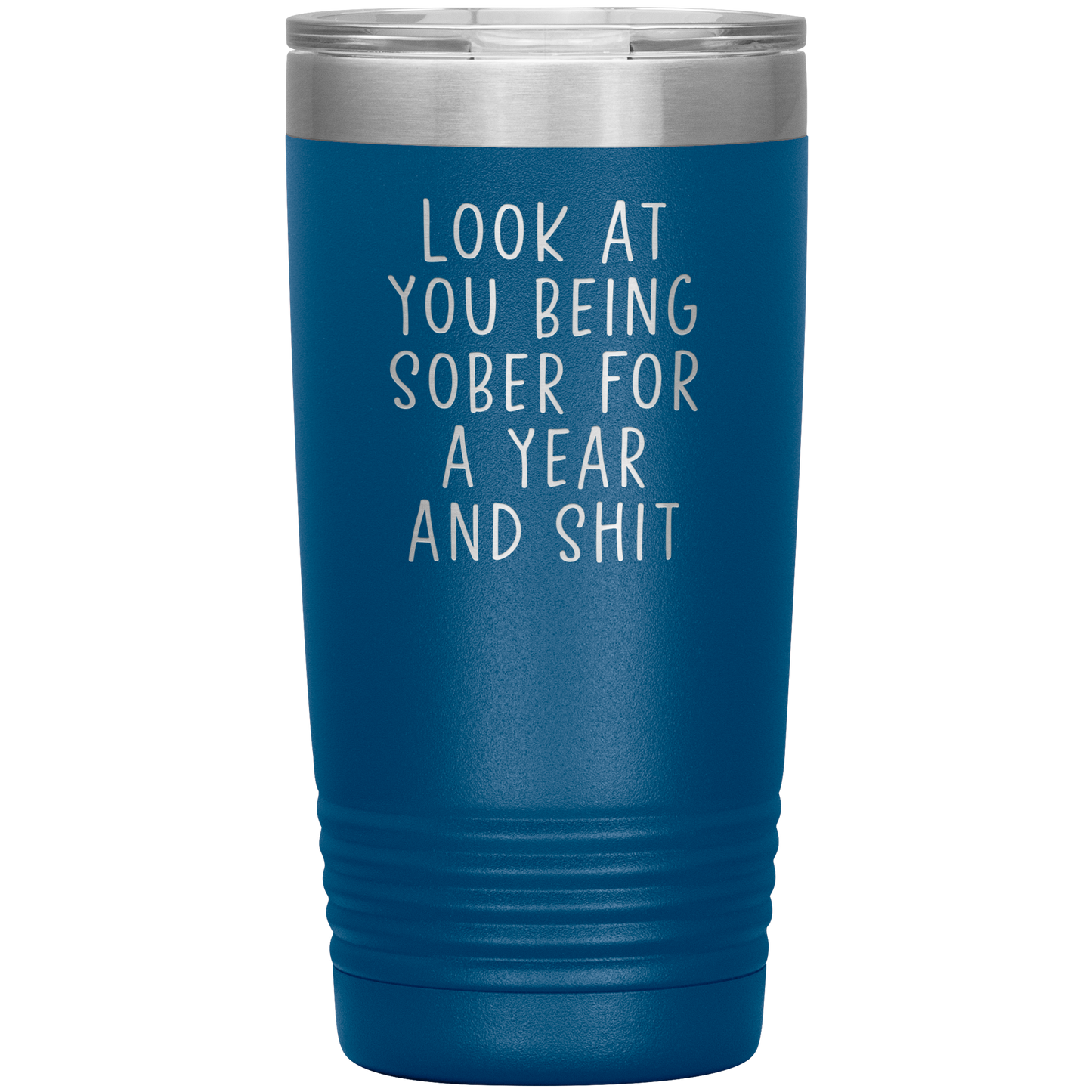 1 Year Sober Tumbler, 1 Year Sober Gifts, 1 Year Sober Coffee Mug, Sobriety Gifts for Men and Women