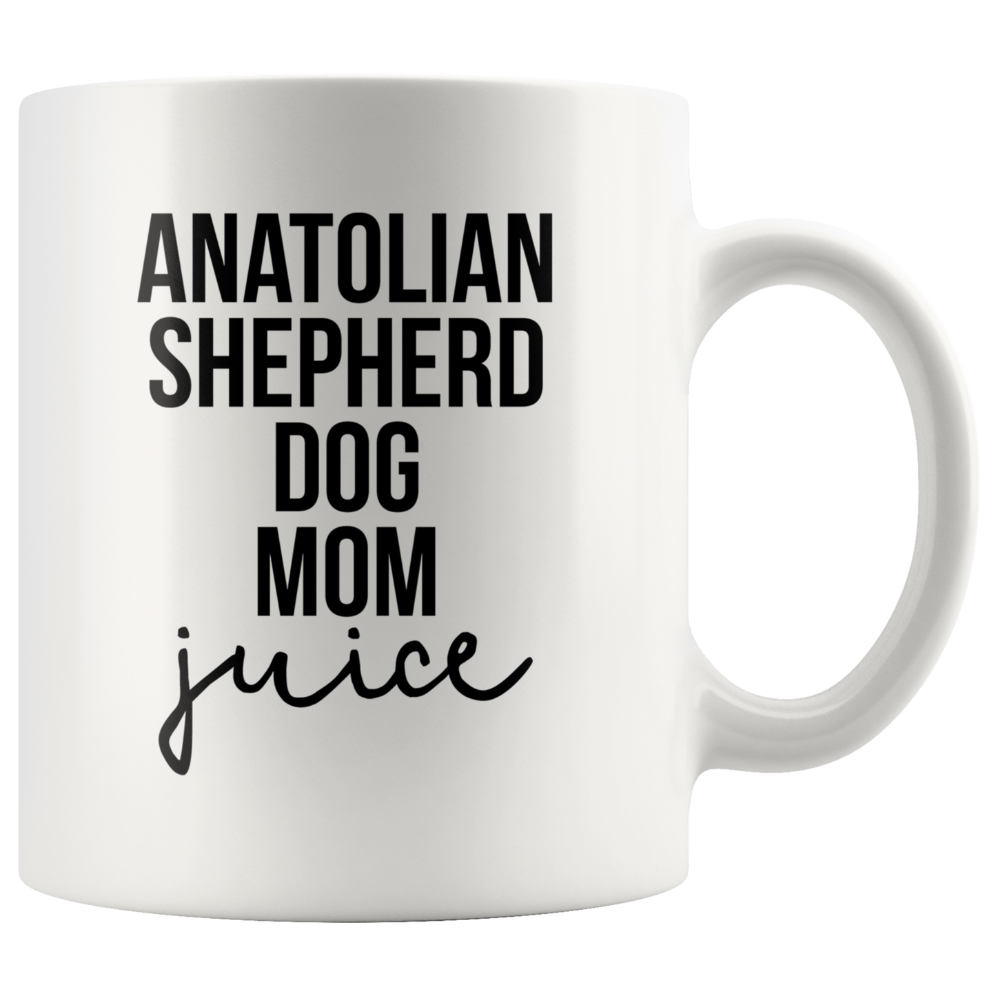 Anatolian Shepherd Dog Mom Gifts, Coffee Mug, Two Tone Accent Cup, Birthday Gift for Men and Women