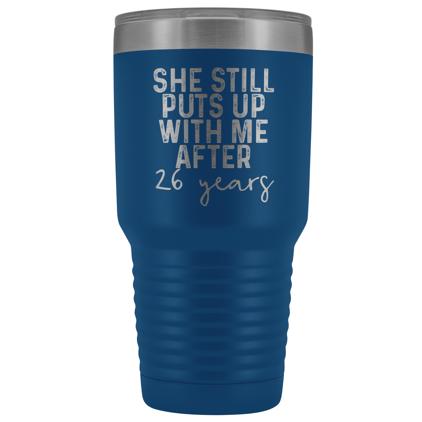 26th Wedding Anniversary, 26th Anniversary Gifts for Husband, 26 Wedding Anniversary for Men, Tumbler Mug