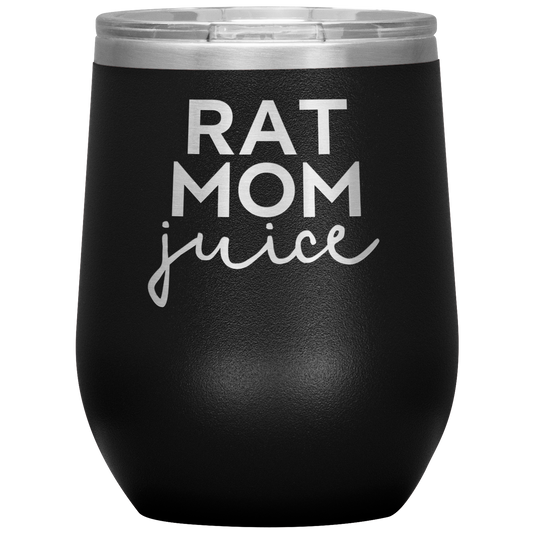 Rat Mom Wine Tumbler, Rat Mom Gifts, Rat Mom Wine Cup, Birthday Gifts for Men and Women